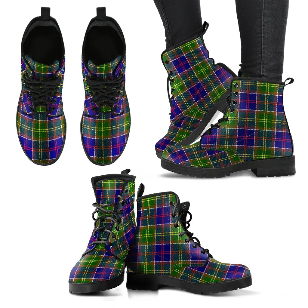 Ayrshire District Tartan Leather Boots