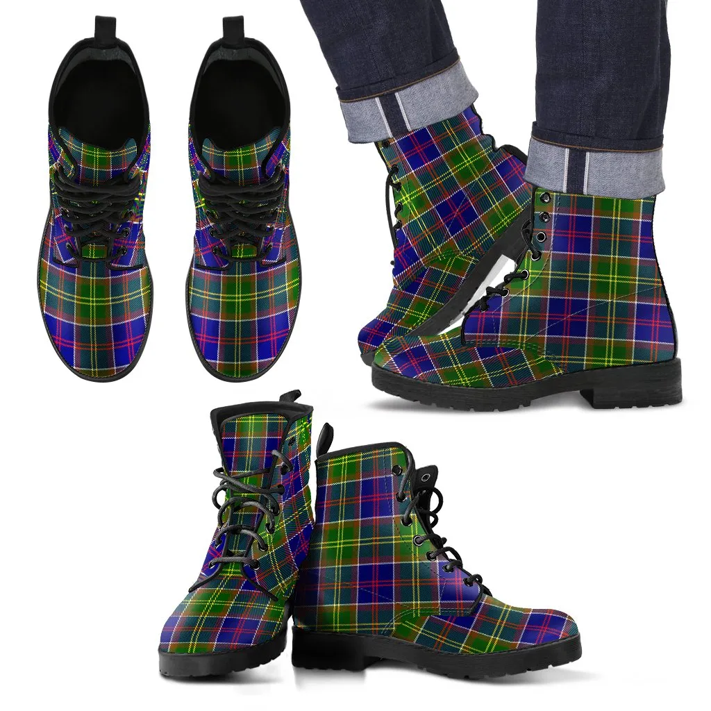 Ayrshire District Tartan Leather Boots