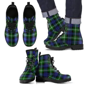 Baillie Modern Tartan Leather Boots