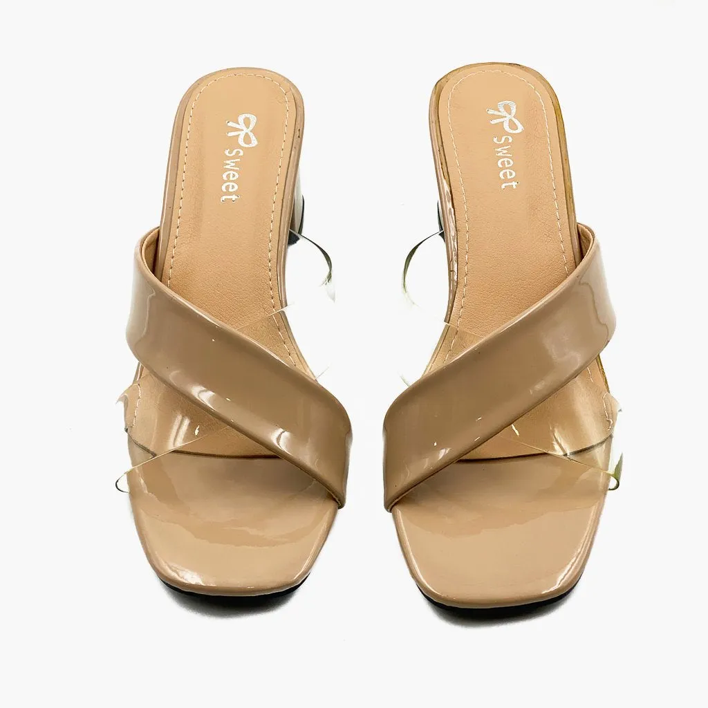 Basic Cross Detailed Heels
