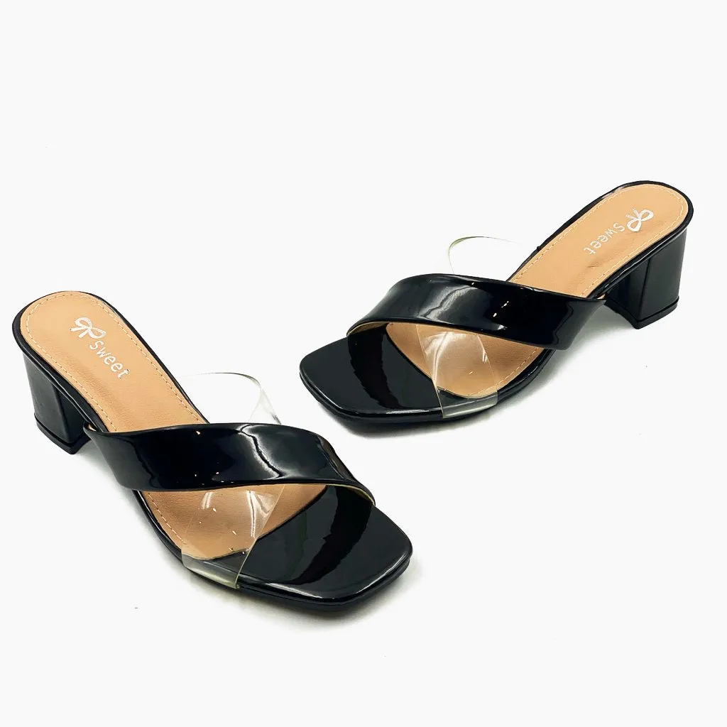 Basic Cross Detailed Heels