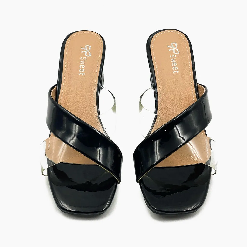 Basic Cross Detailed Heels