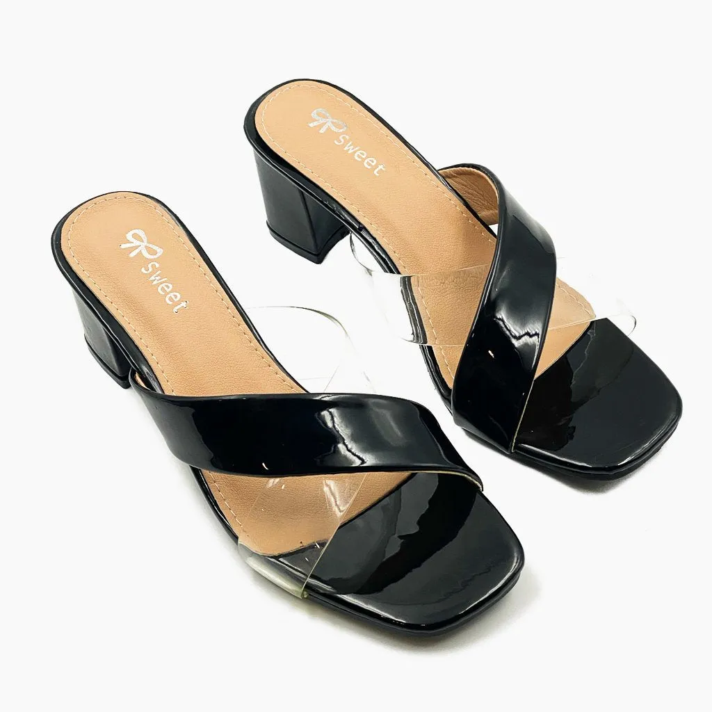 Basic Cross Detailed Heels