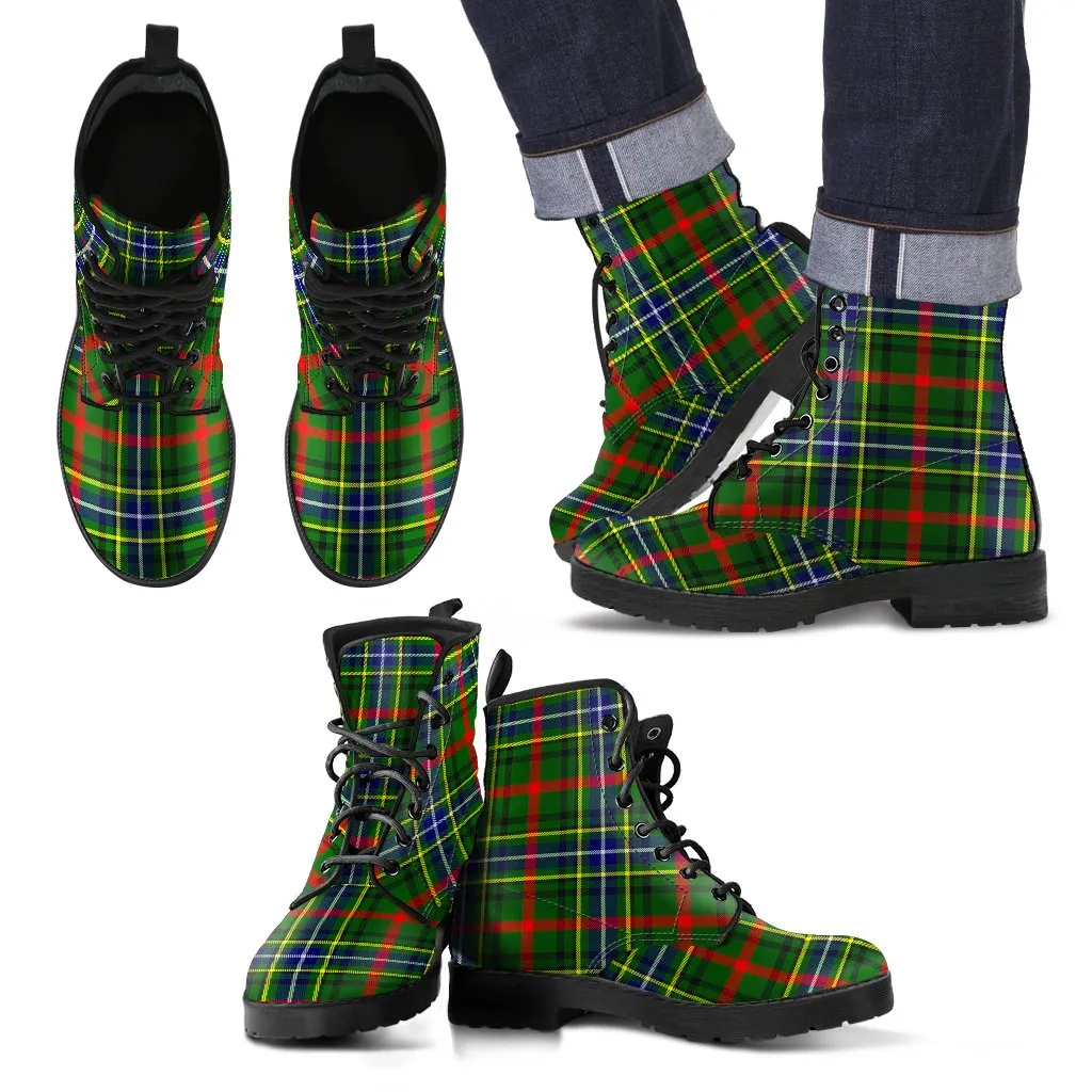 Bisset Tartan Leather Boots