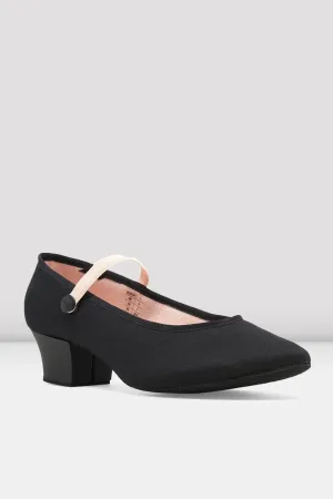 Bloch S0325L Ladies Tempo Accent Canvas 1.5" Character Shoes