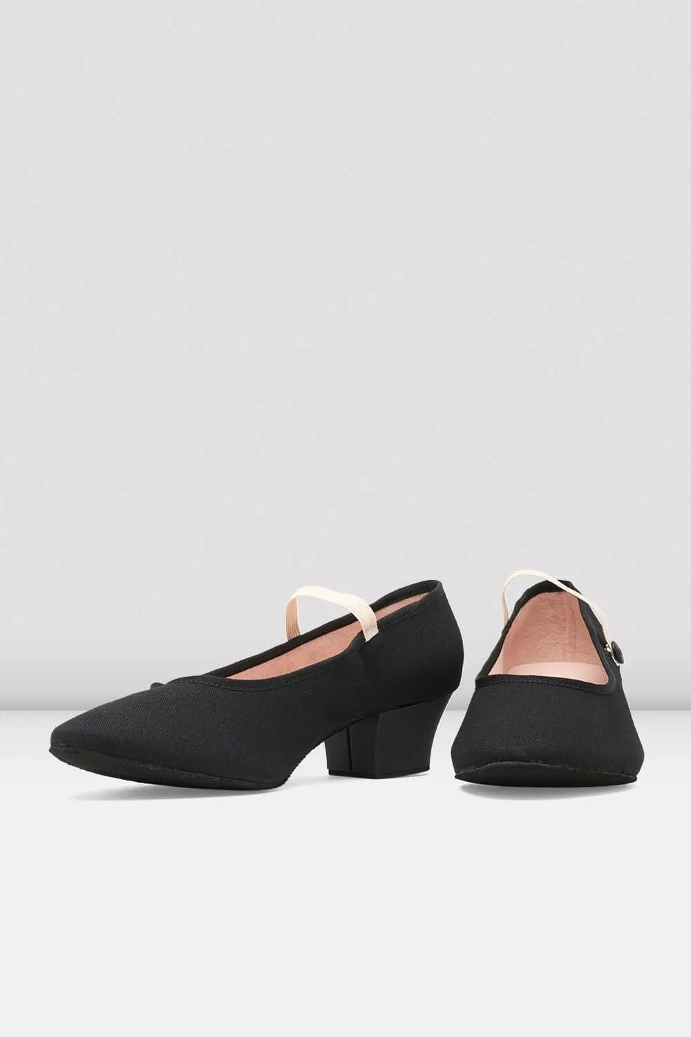 Bloch S0325L Ladies Tempo Accent Canvas 1.5" Character Shoes