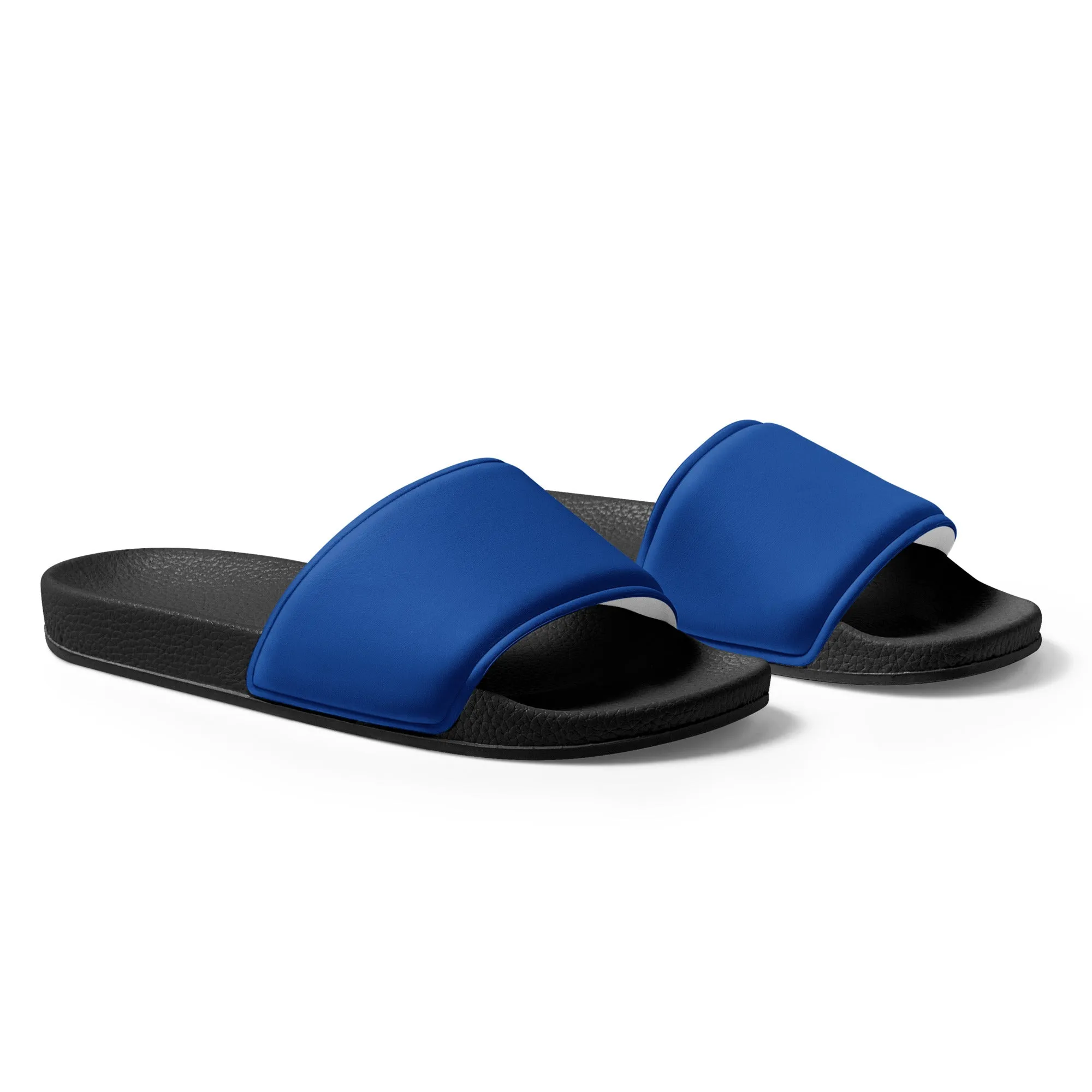 Blue Women's slides, Blue Sandals, Pool Shoes, Beach Shoes, Shoe Gift