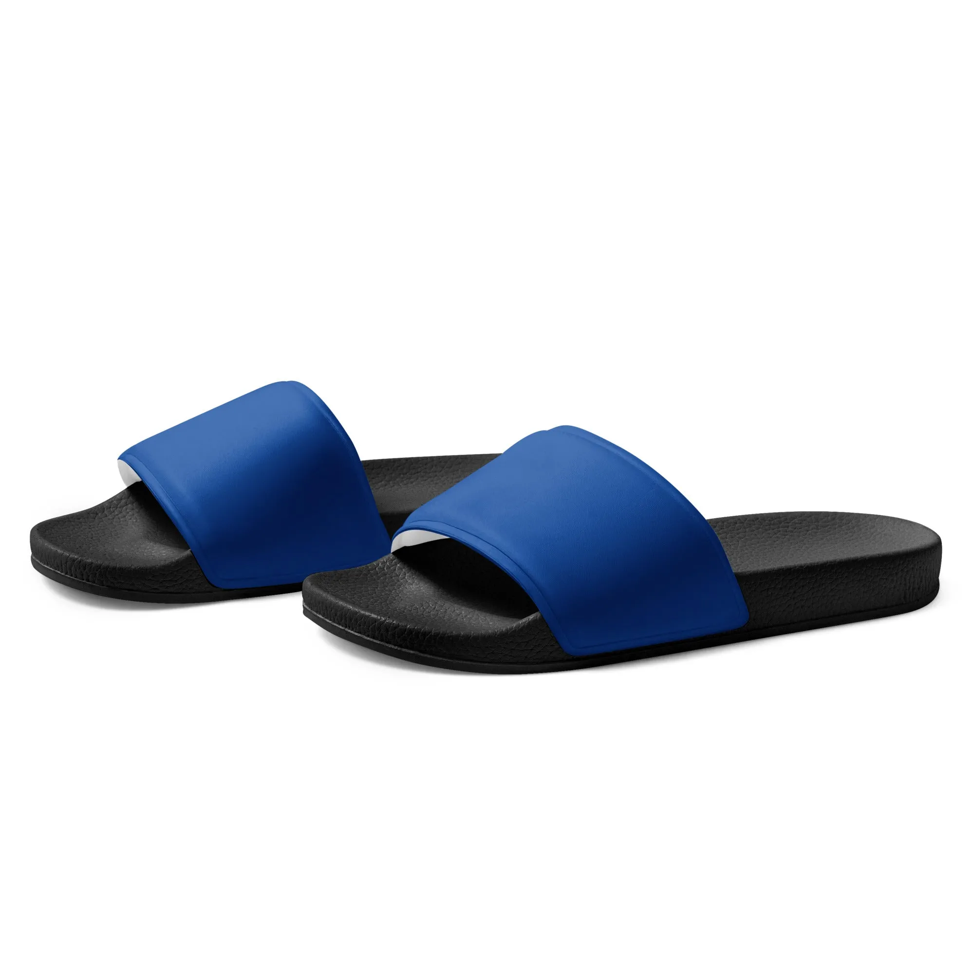 Blue Women's slides, Blue Sandals, Pool Shoes, Beach Shoes, Shoe Gift