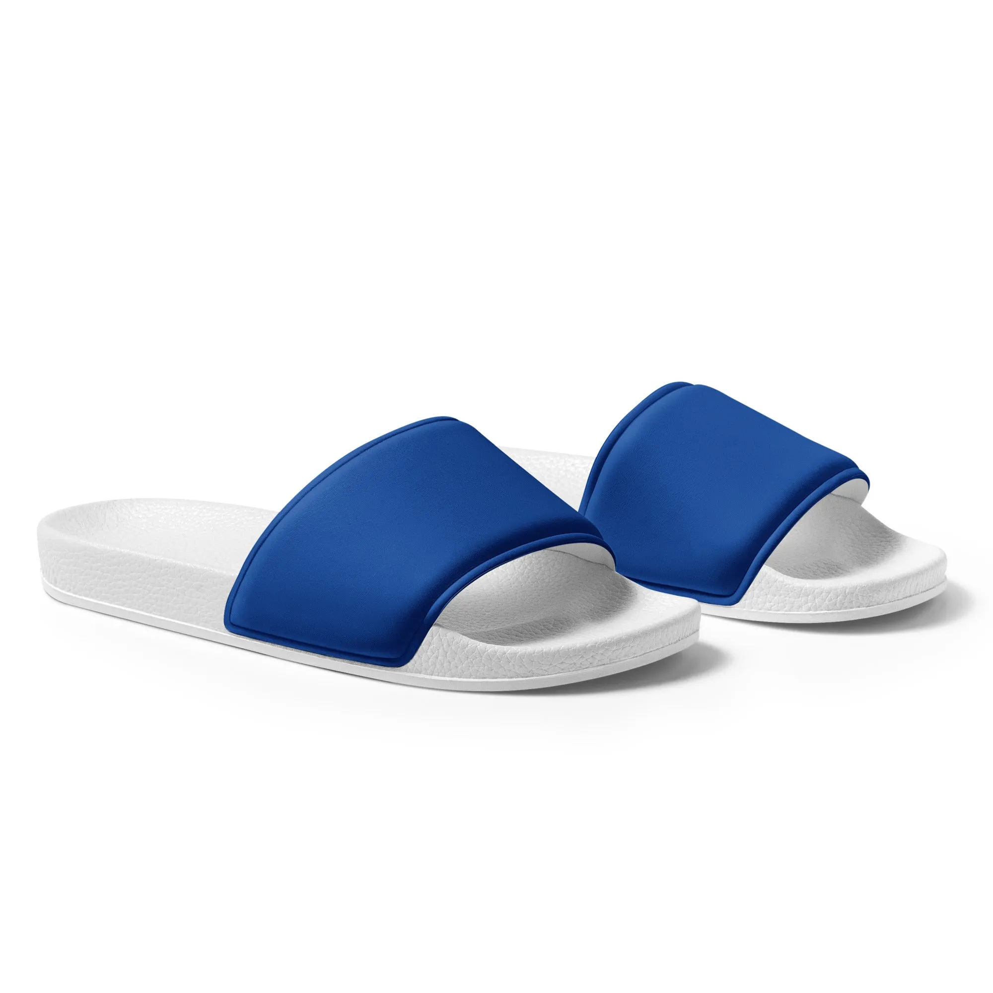 Blue Women's slides, Blue Sandals, Pool Shoes, Beach Shoes, Shoe Gift