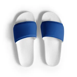 Blue Women's slides, Blue Sandals, Pool Shoes, Beach Shoes, Shoe Gift