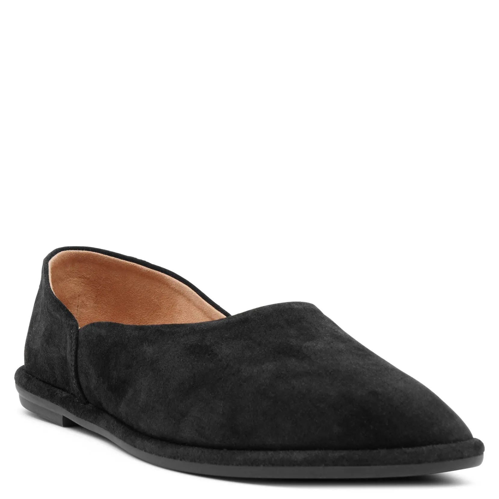 Canal slip-on black suede loafers