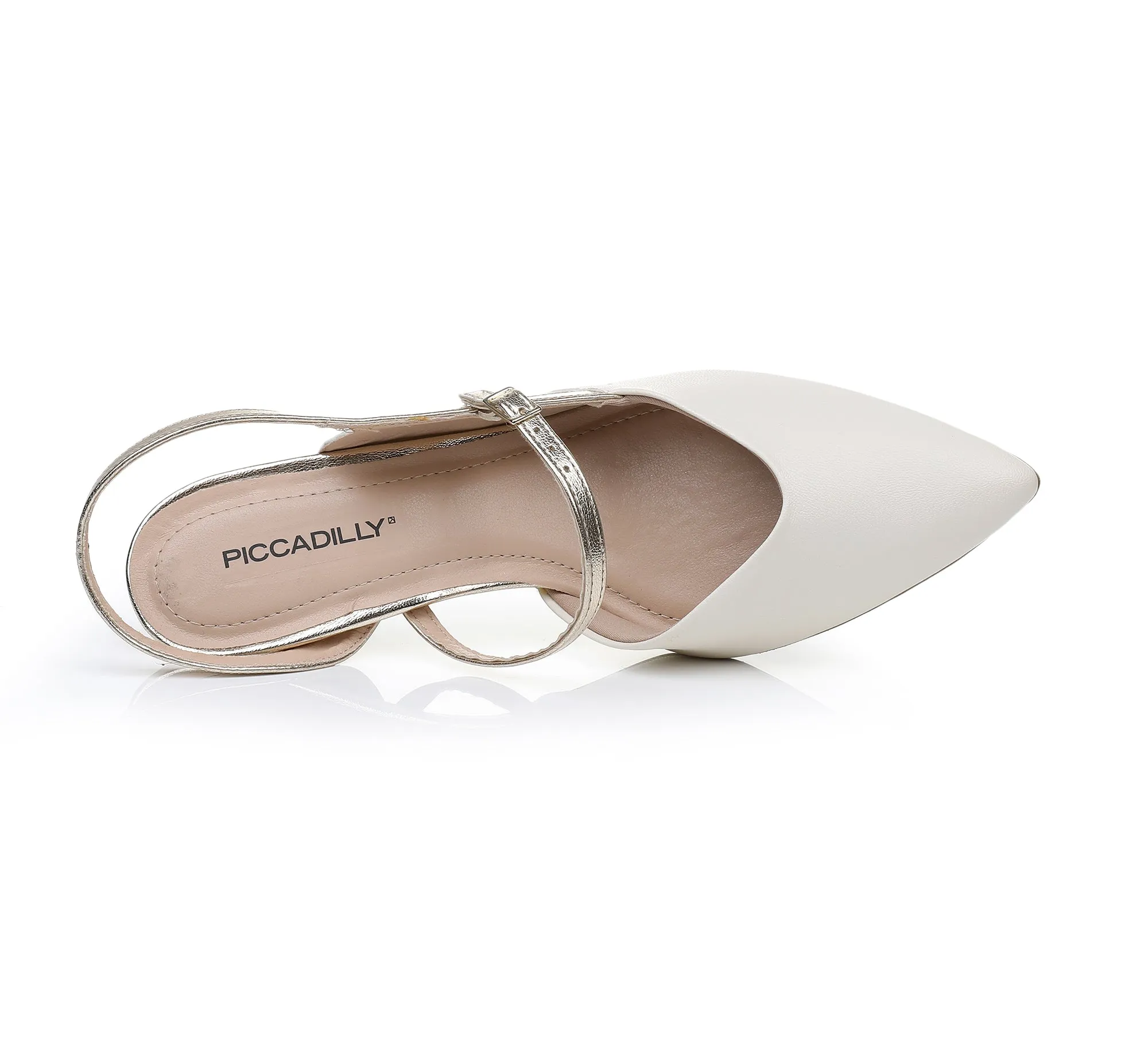 Chic Sling Back Heels - White (745.082)