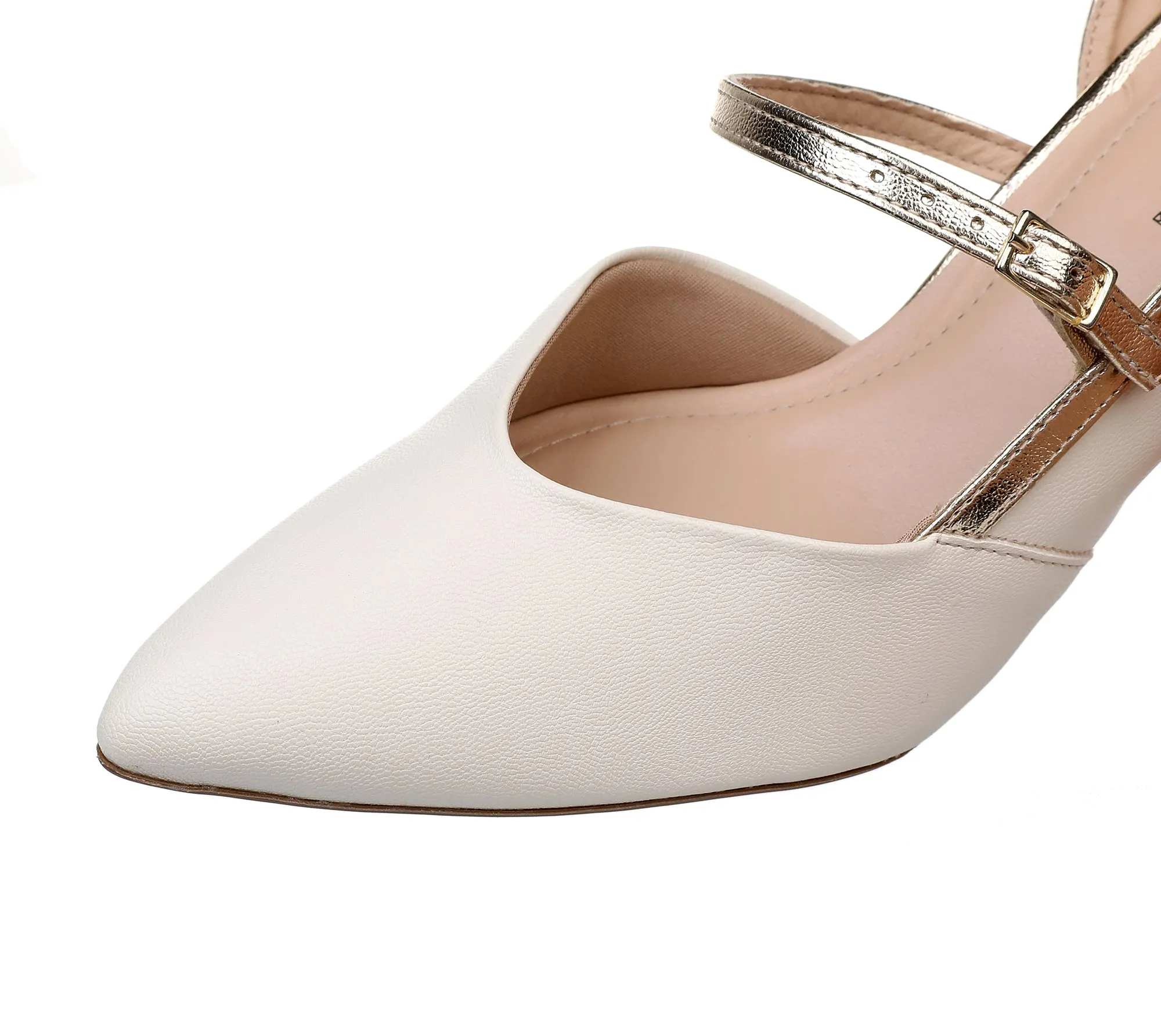 Chic Sling Back Heels - White (745.082)