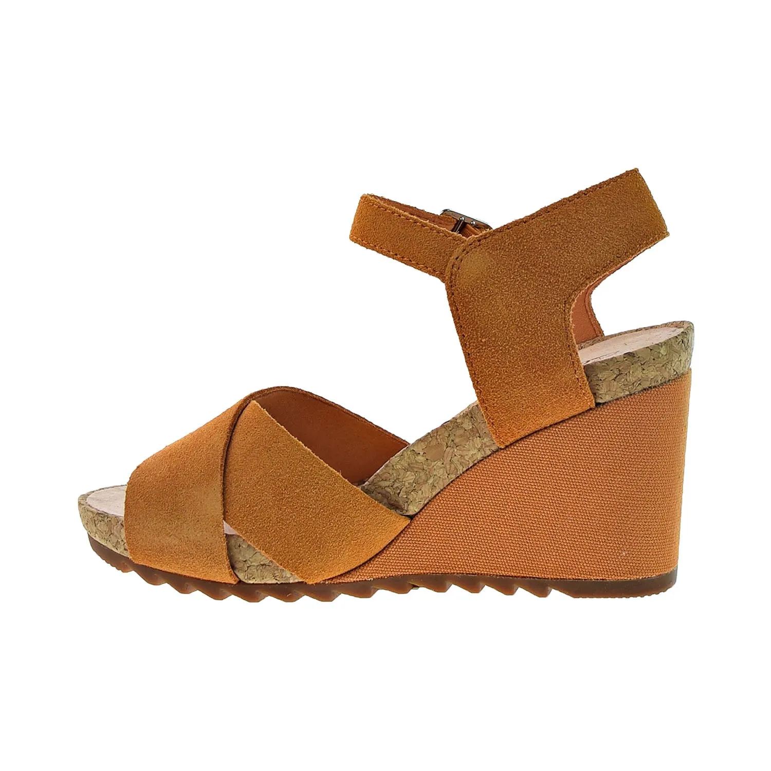 Clarks Flex Sun Women's Wedge Heels Amber Suede