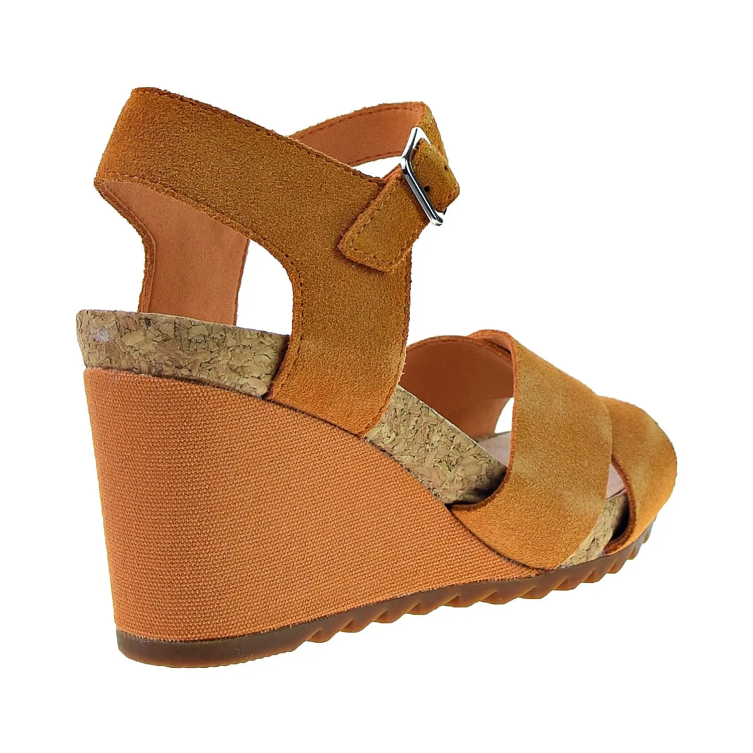 Clarks Flex Sun Women's Wedge Heels Amber Suede