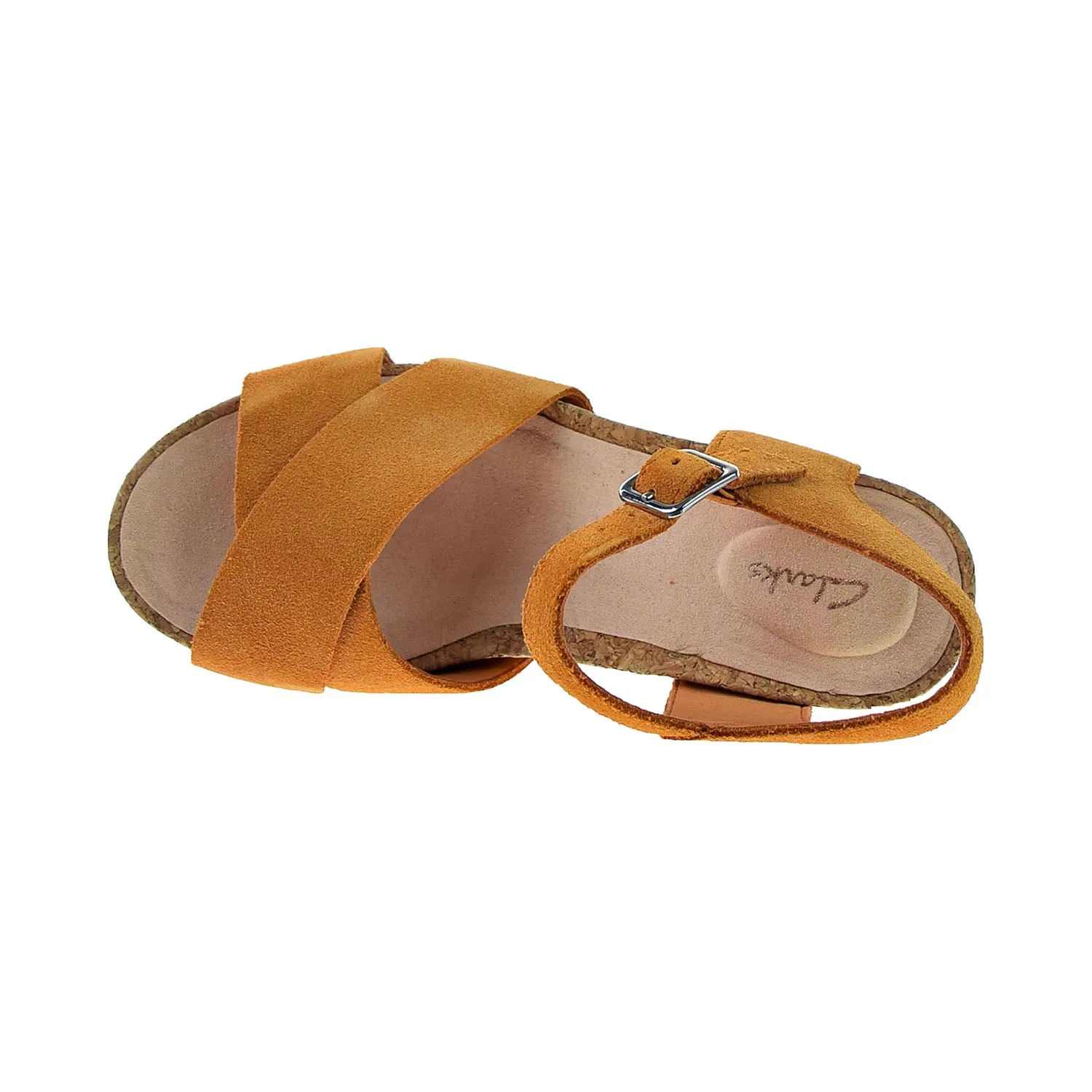 Clarks Flex Sun Women's Wedge Heels Amber Suede