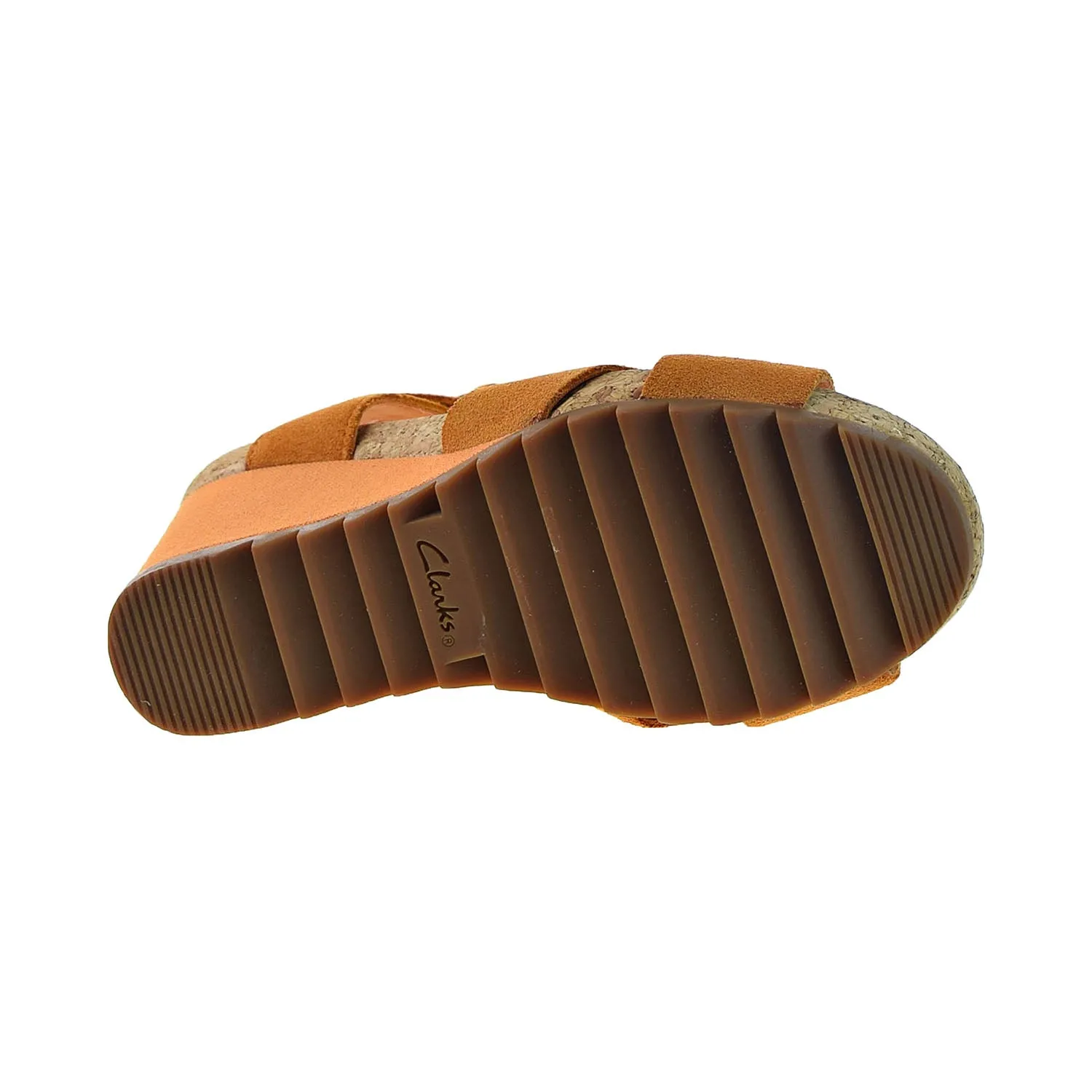 Clarks Flex Sun Women's Wedge Heels Amber Suede