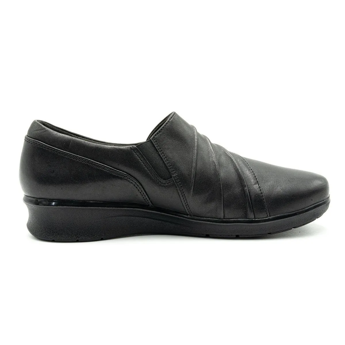 Clarks Hope Slipon Loafers Leather Black Colour For Women