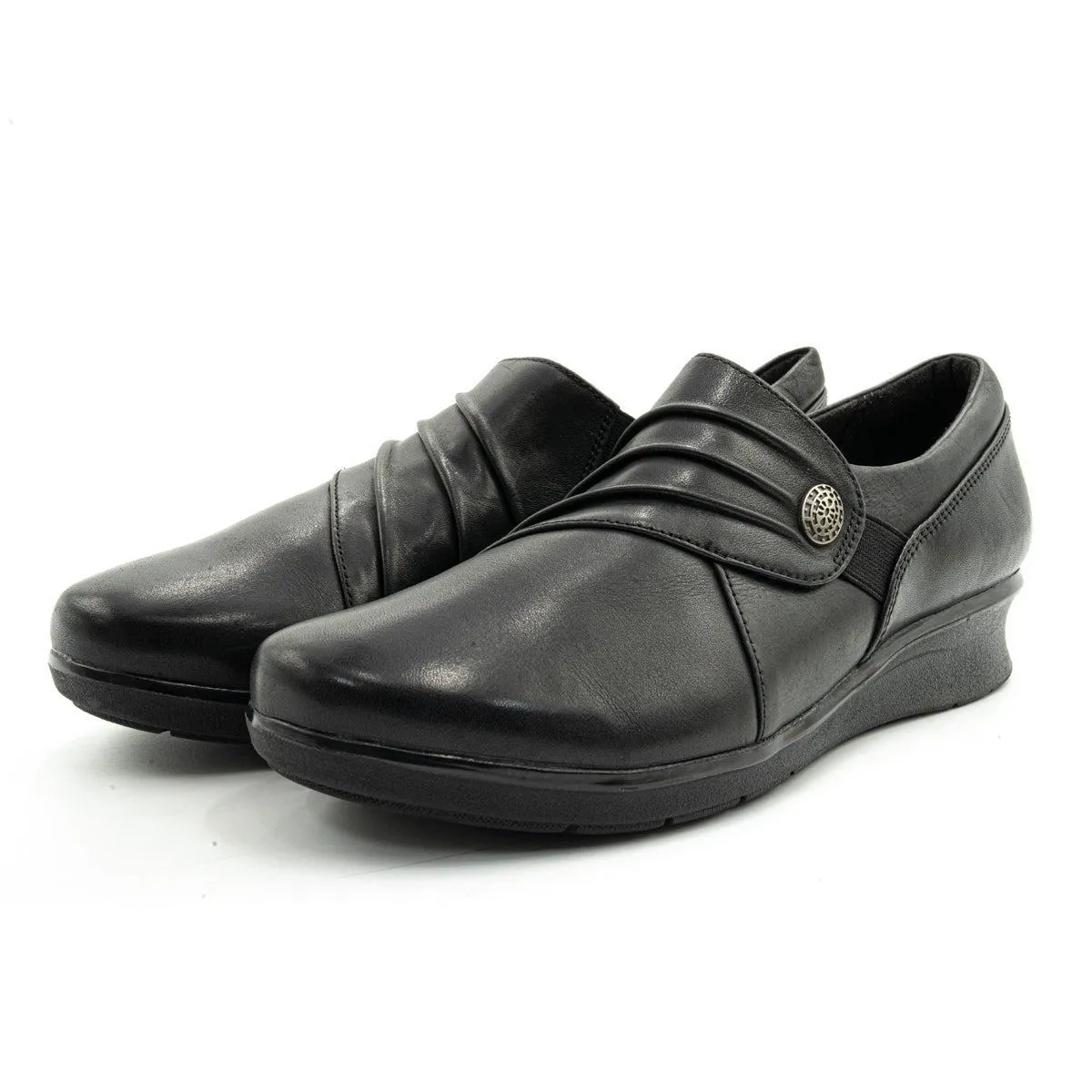 Clarks Hope Slipon Loafers Leather Black Colour For Women