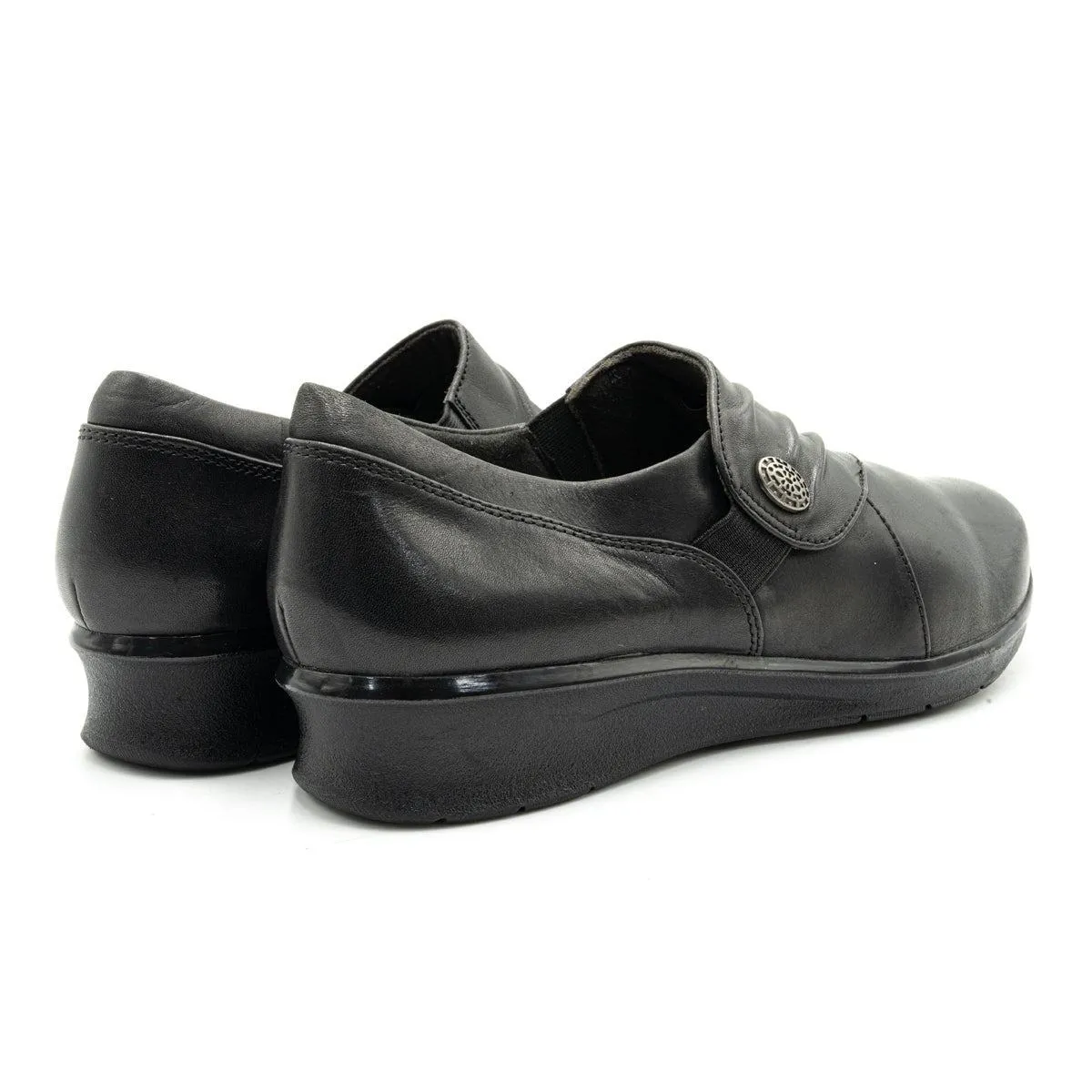 Clarks Hope Slipon Loafers Leather Black Colour For Women