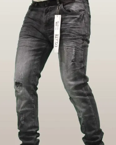 Faded Distressed Slim Jean
