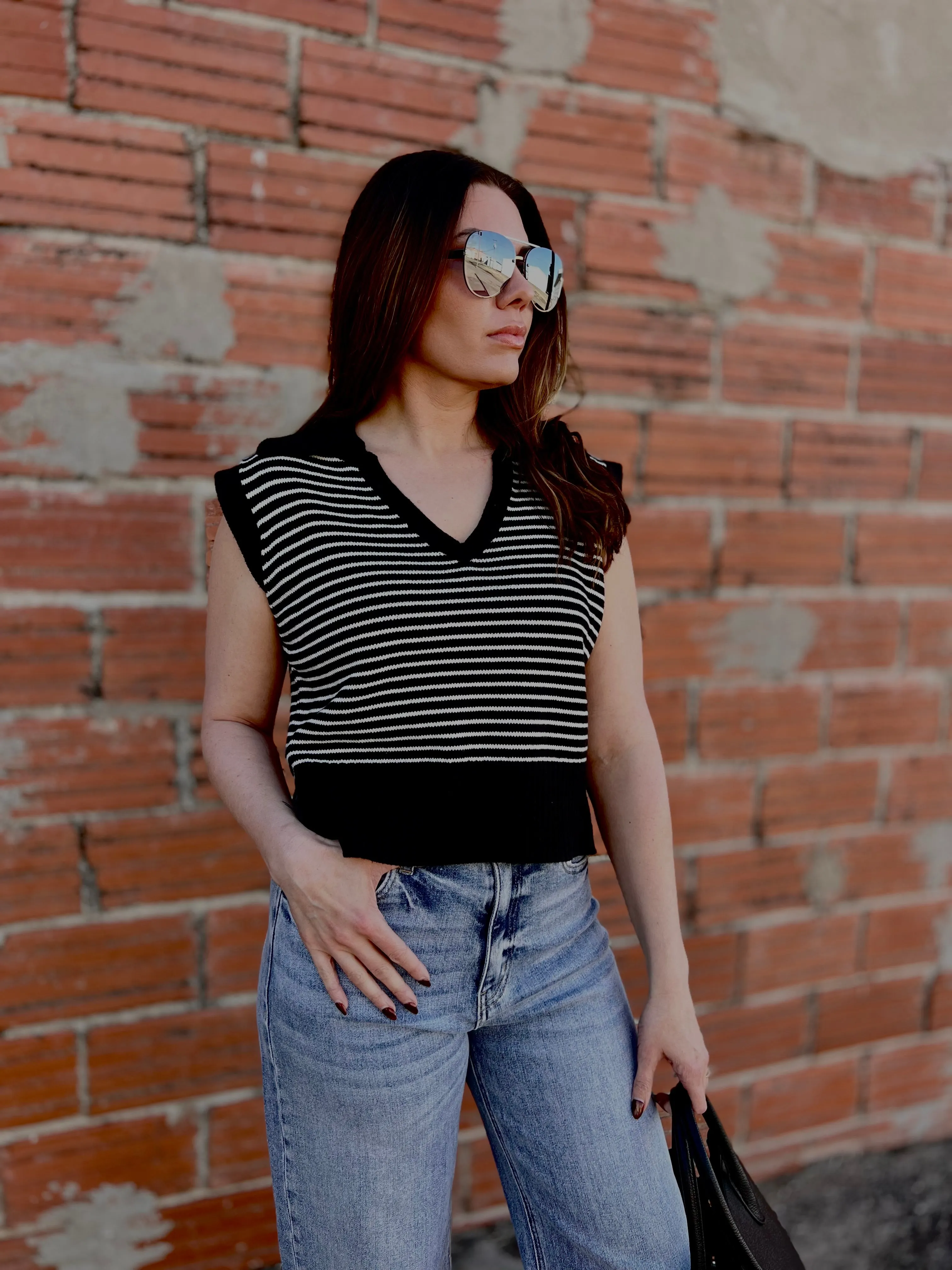 Harolw Striped Spring Vest