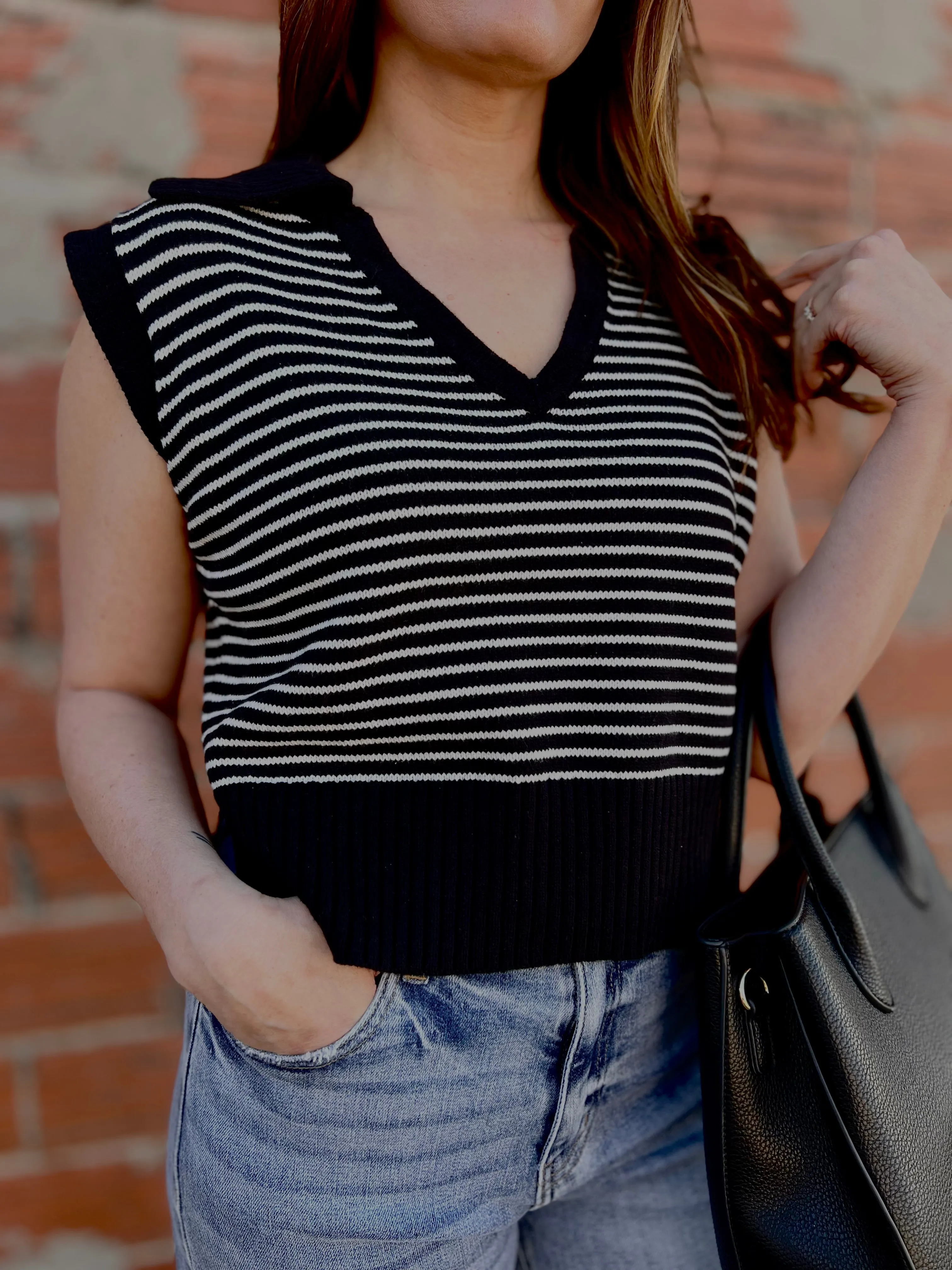 Harolw Striped Spring Vest