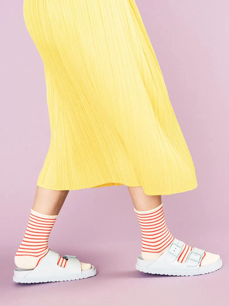Nautical Stripe Crew Pink