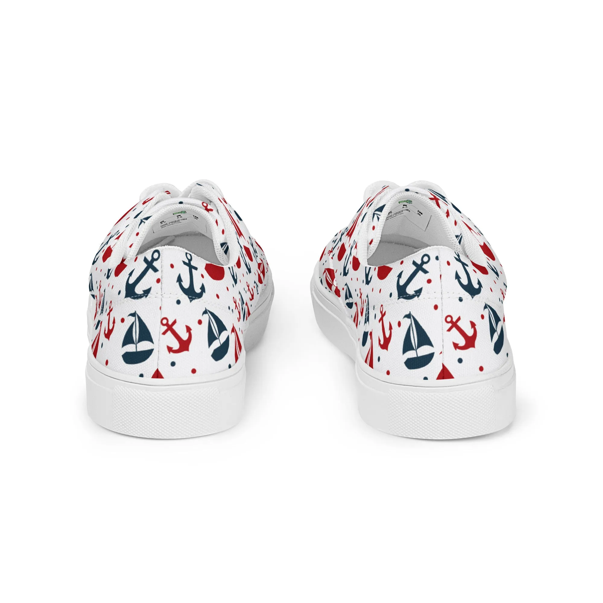 Nautical Theme Women’s lace-up canvas shoes