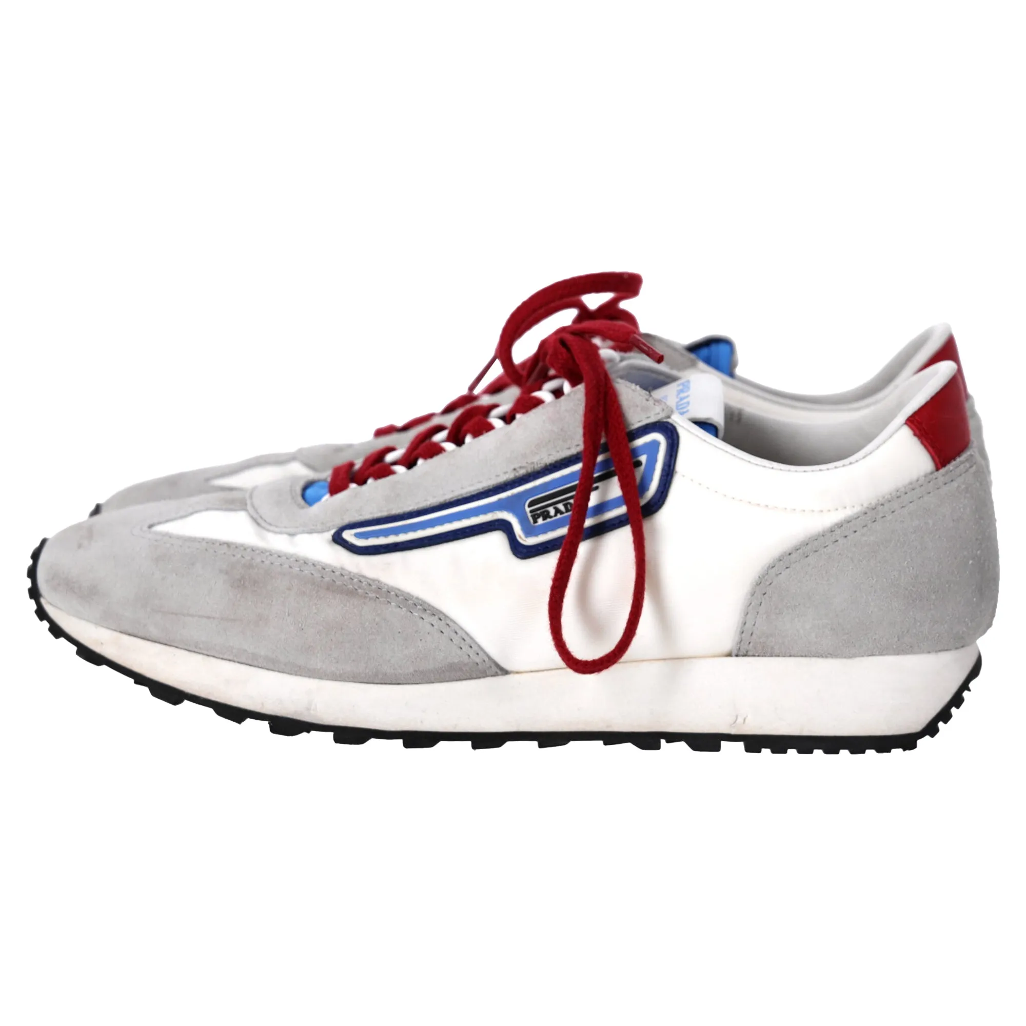Prada Milano Sneakers in Multicolor Suede and Nylon