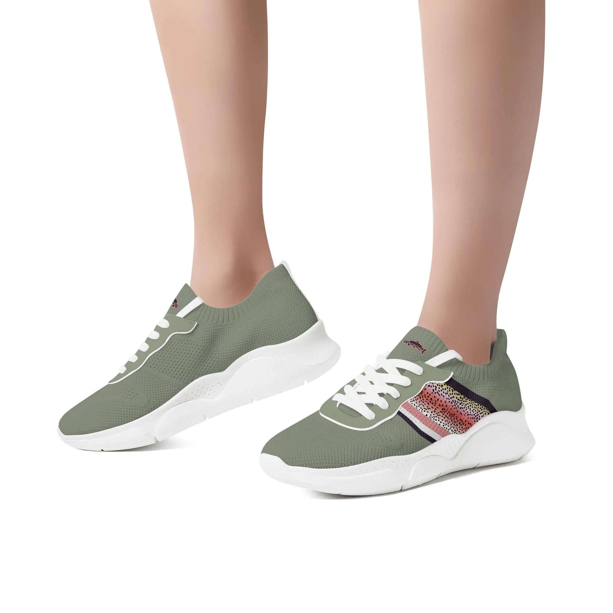 (QUICK SHIP) Womens Bowtown Racer Knit Mesh Platform Shoe