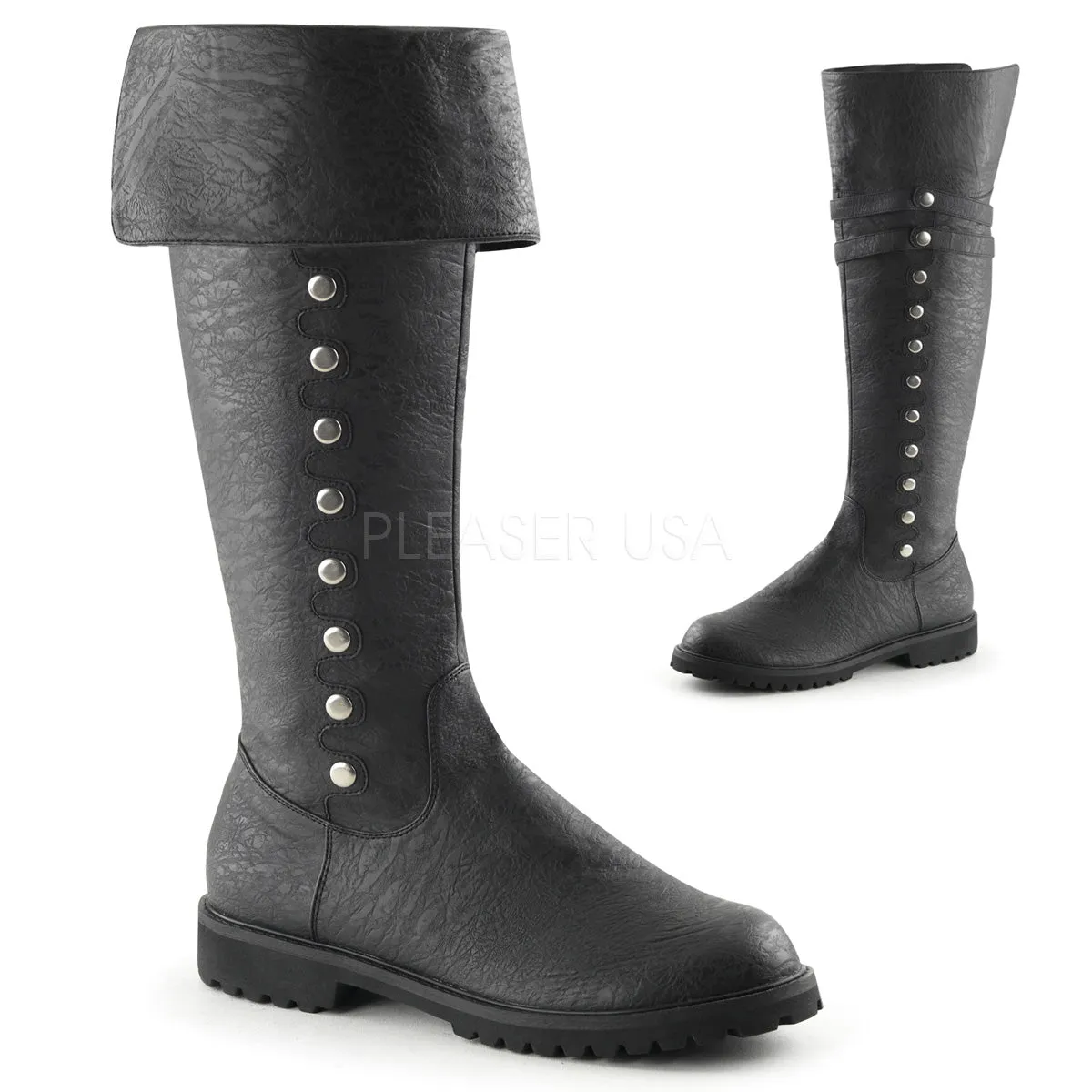 Renaissance Cuffed Knee High Boots