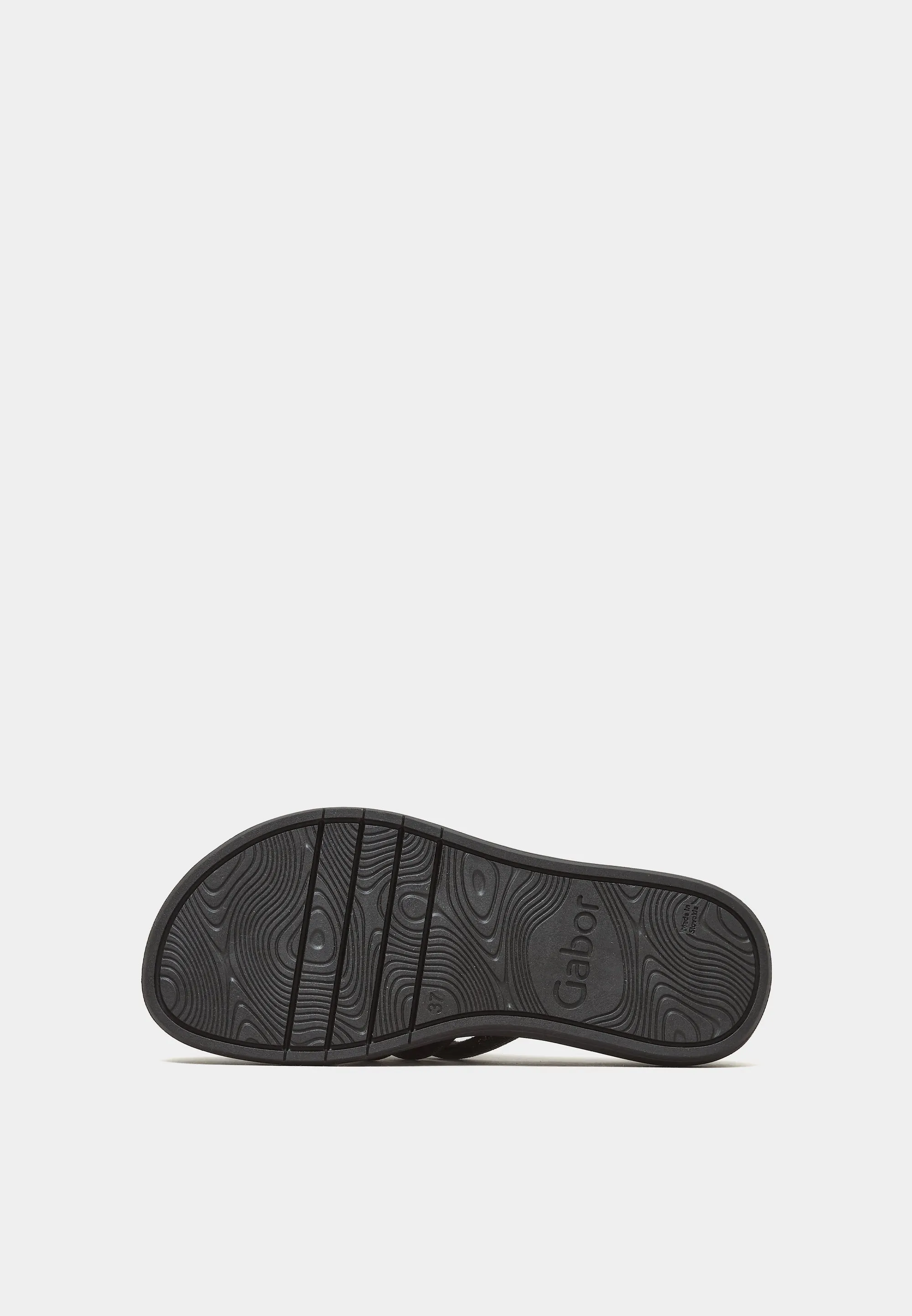 Shimmering Footbed Sandals Black Strass