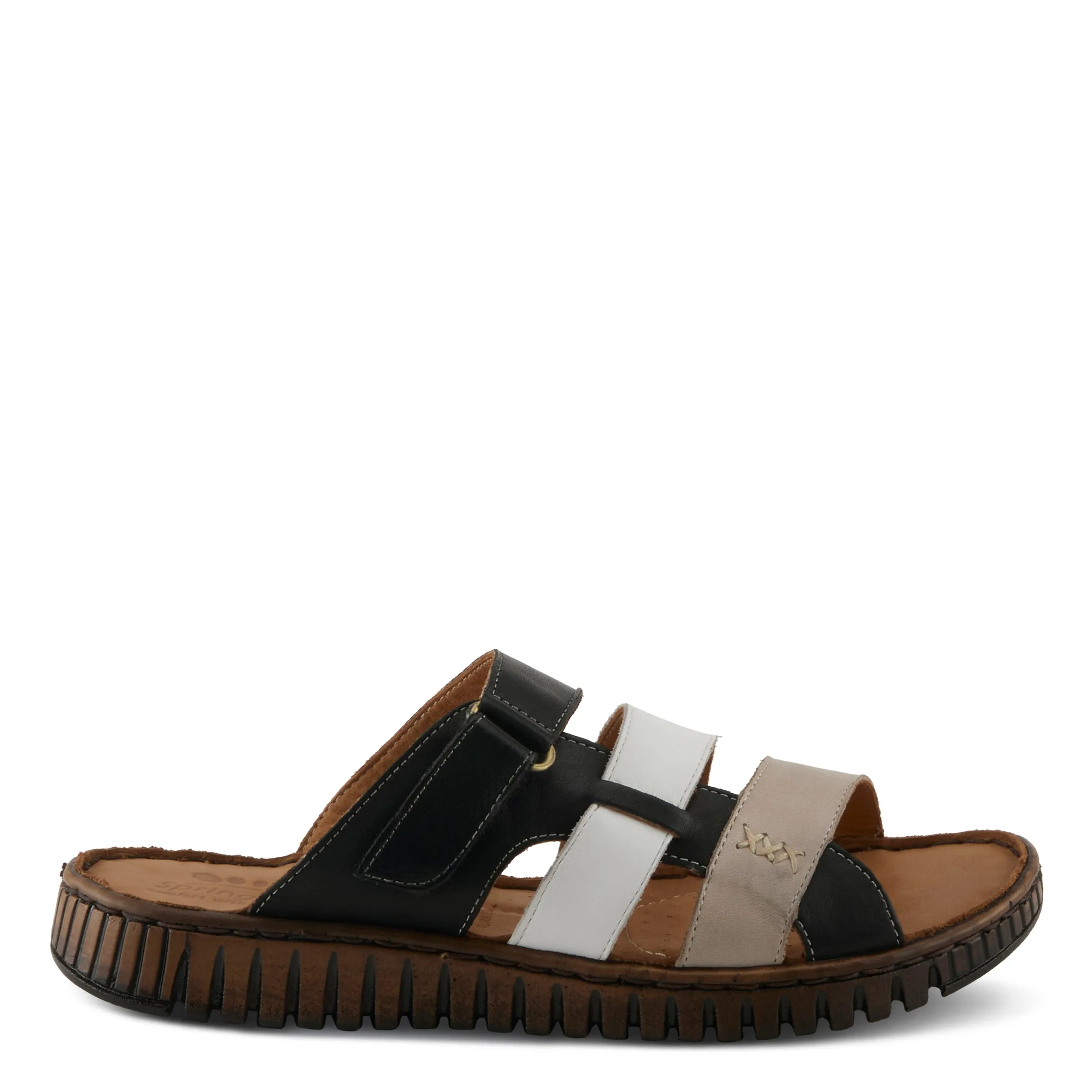 Spring Step Shoes Olly Sandals Women’s Leather Slip On 1" Heel