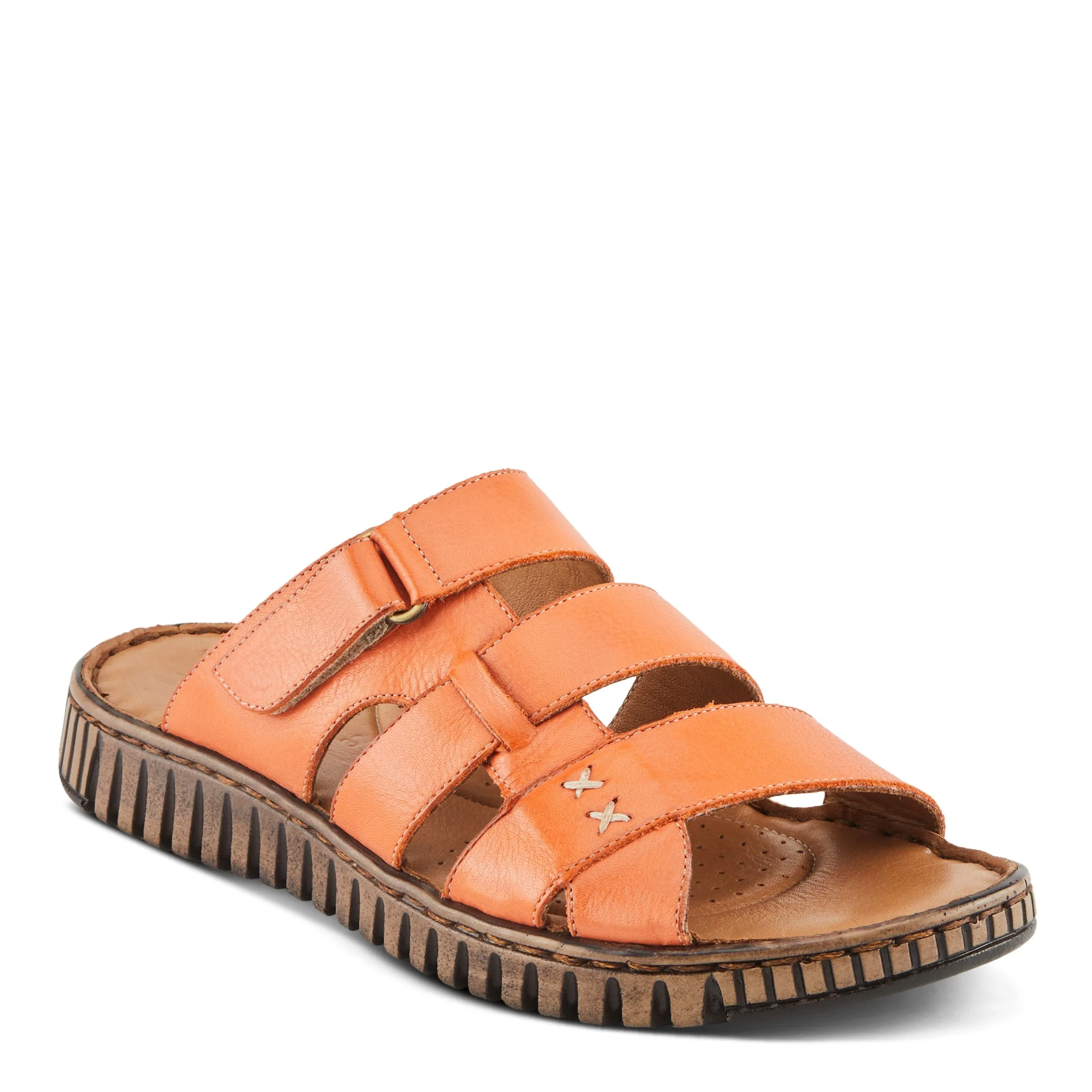 Spring Step Shoes Olly Sandals Women’s Leather Slip On 1" Heel
