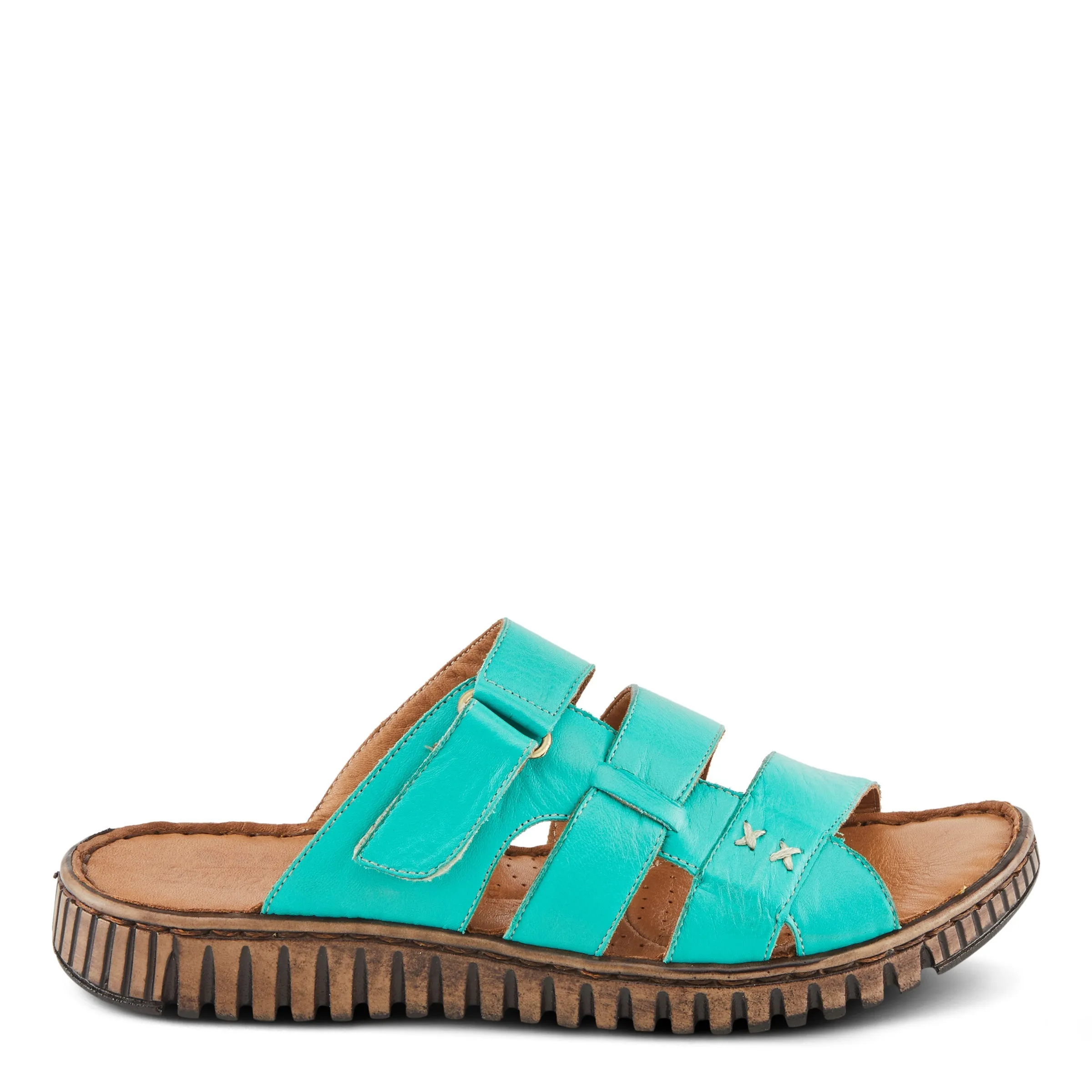Spring Step Shoes Olly Sandals Women’s Leather Slip On 1" Heel