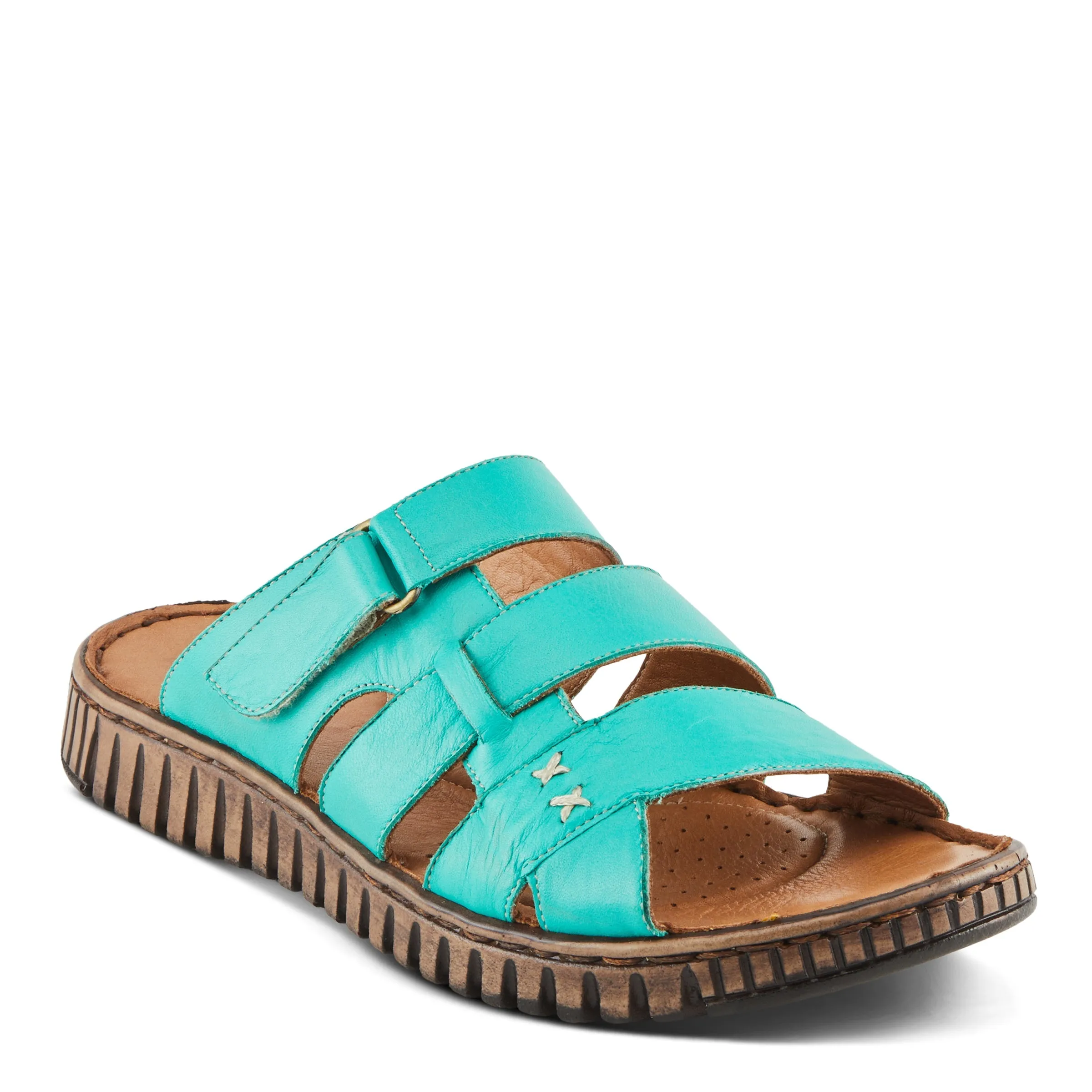 Spring Step Shoes Olly Sandals Women’s Leather Slip On 1" Heel