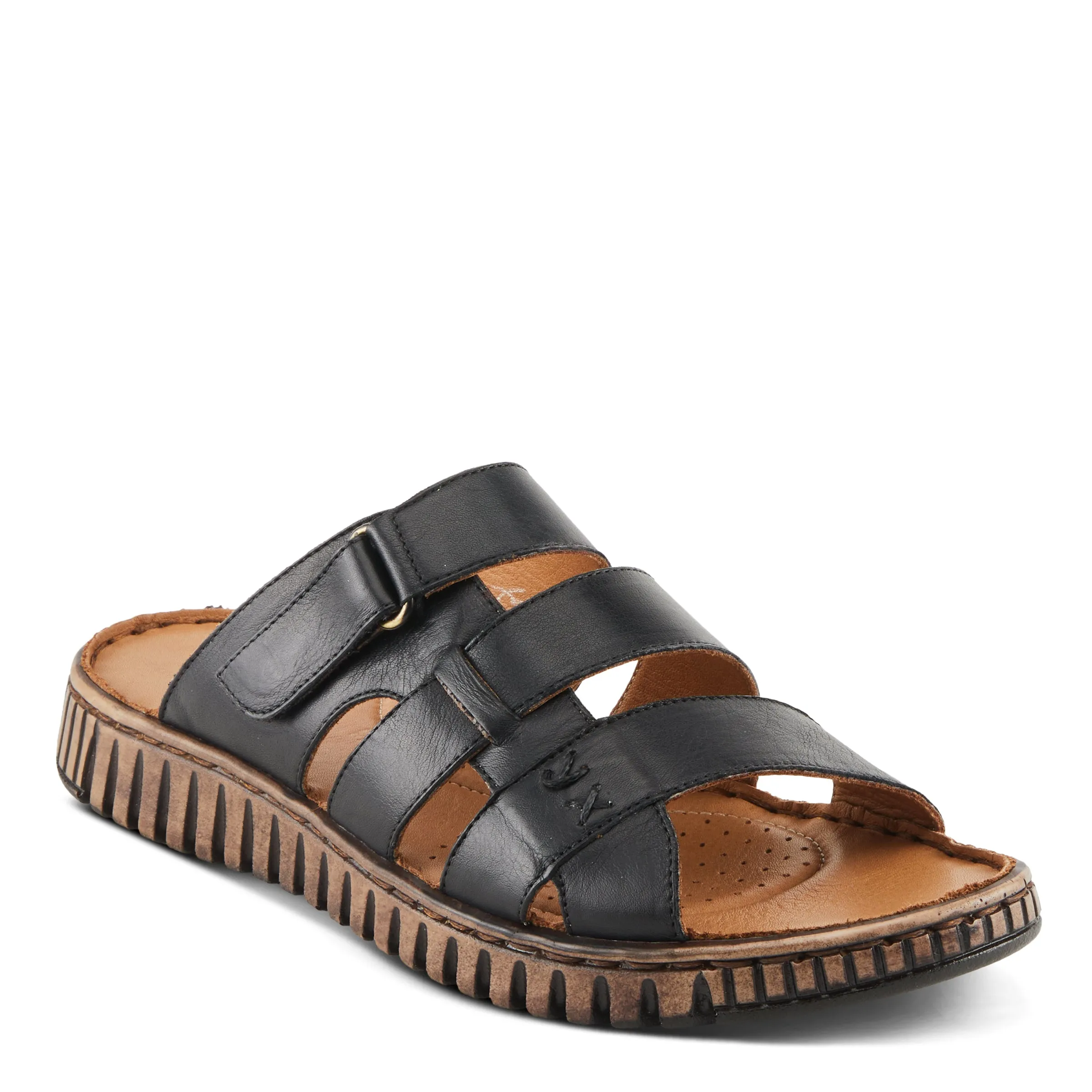 Spring Step Shoes Olly Sandals Women’s Leather Slip On 1" Heel
