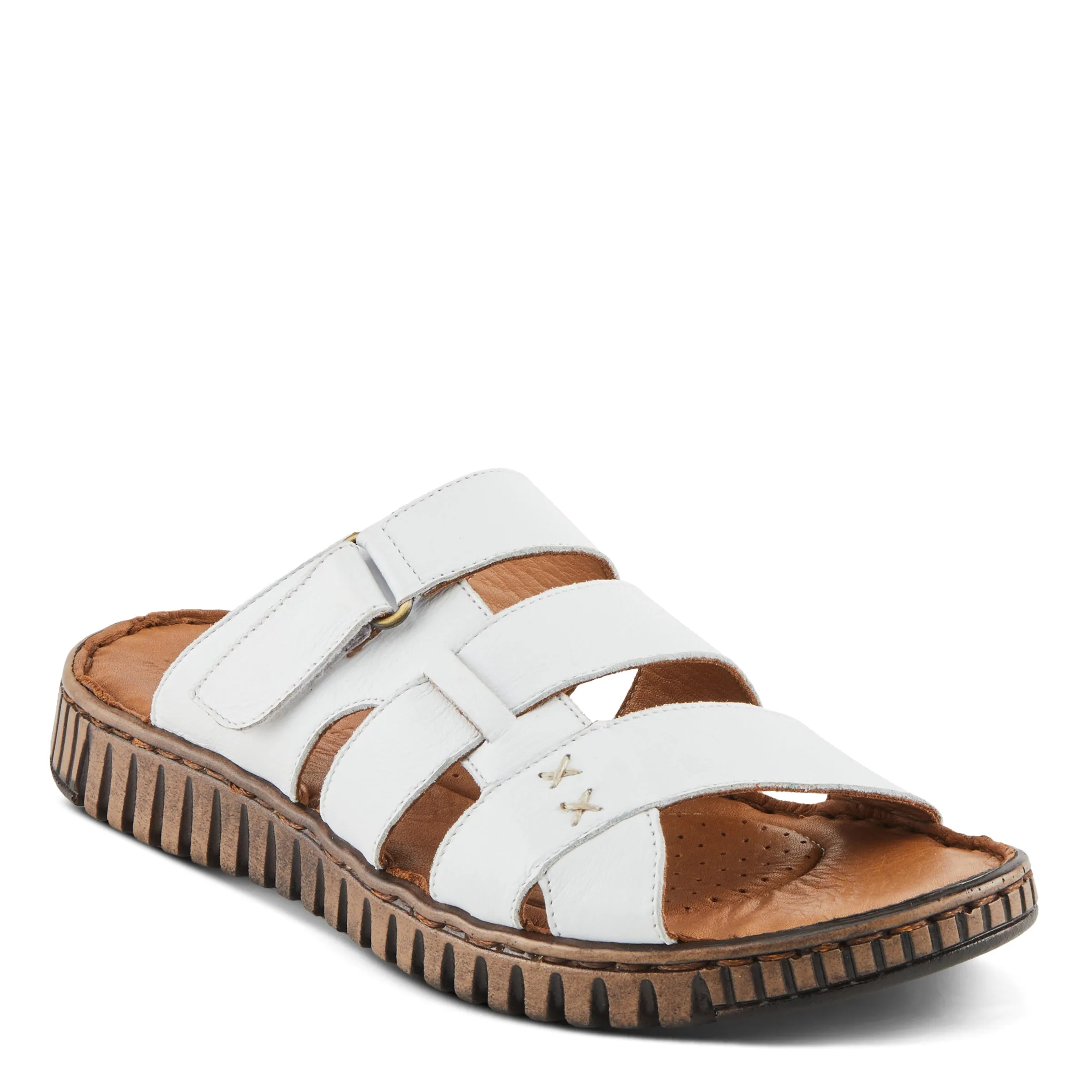 Spring Step Shoes Olly Sandals Women’s Leather Slip On 1" Heel