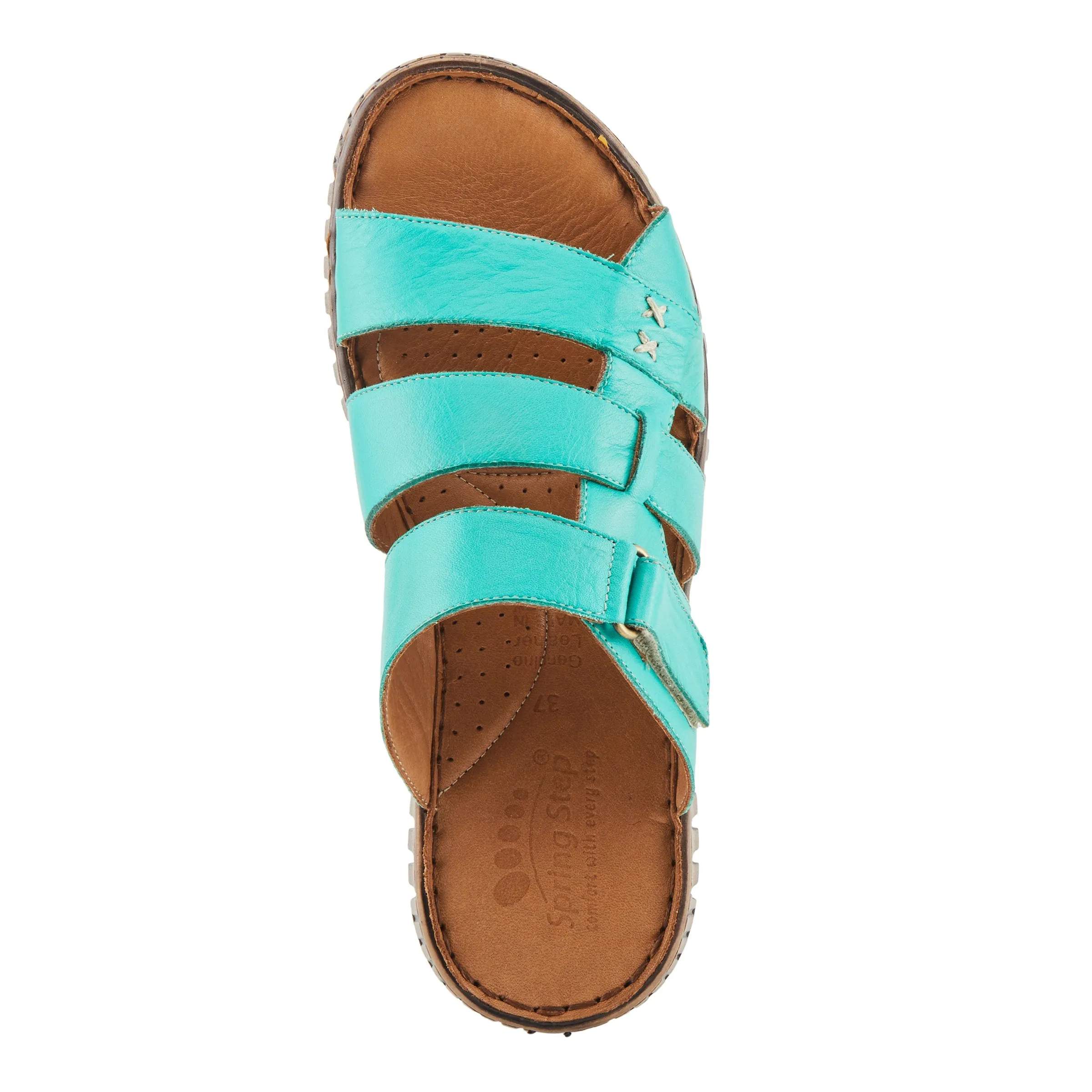 Spring Step Shoes Olly Sandals Women’s Leather Slip On 1" Heel