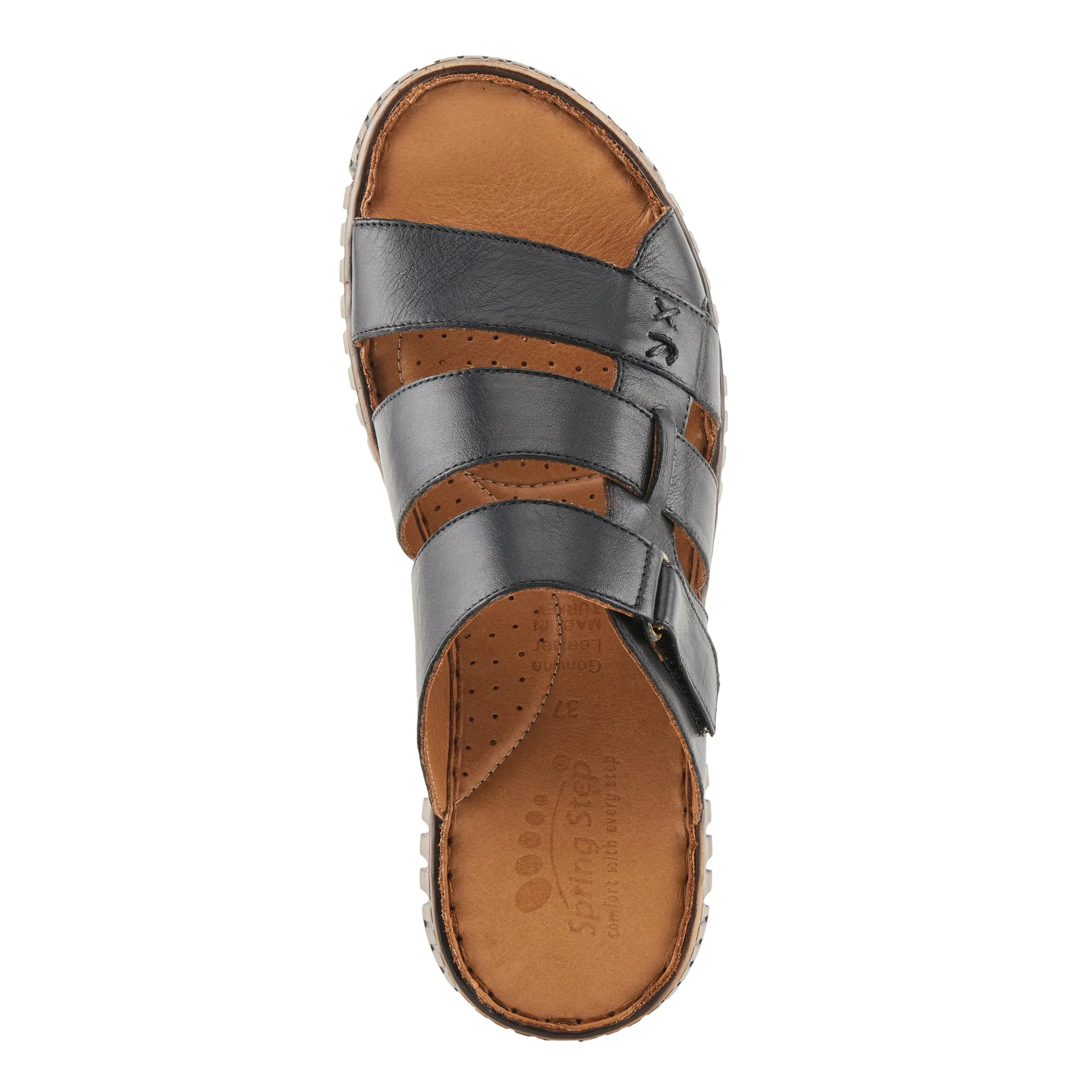 Spring Step Shoes Olly Sandals Women’s Leather Slip On 1" Heel