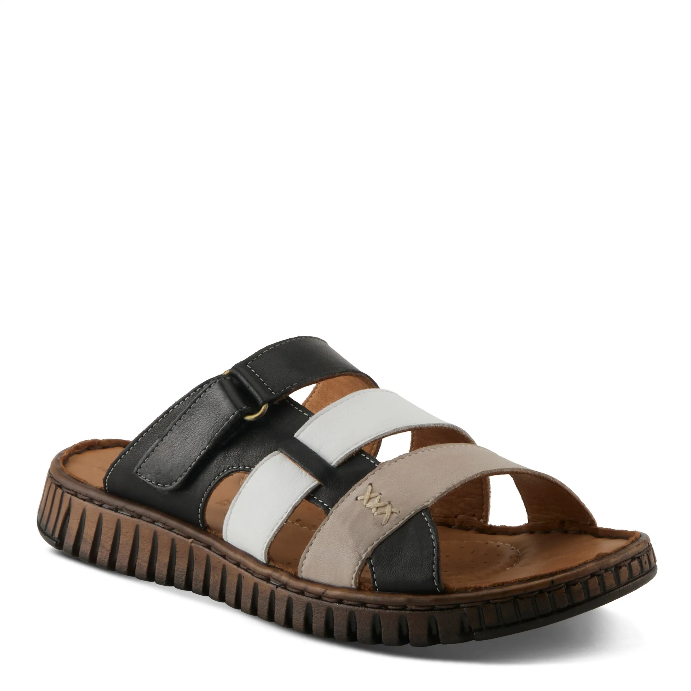 Spring Step Shoes Olly Sandals Women’s Leather Slip On 1" Heel