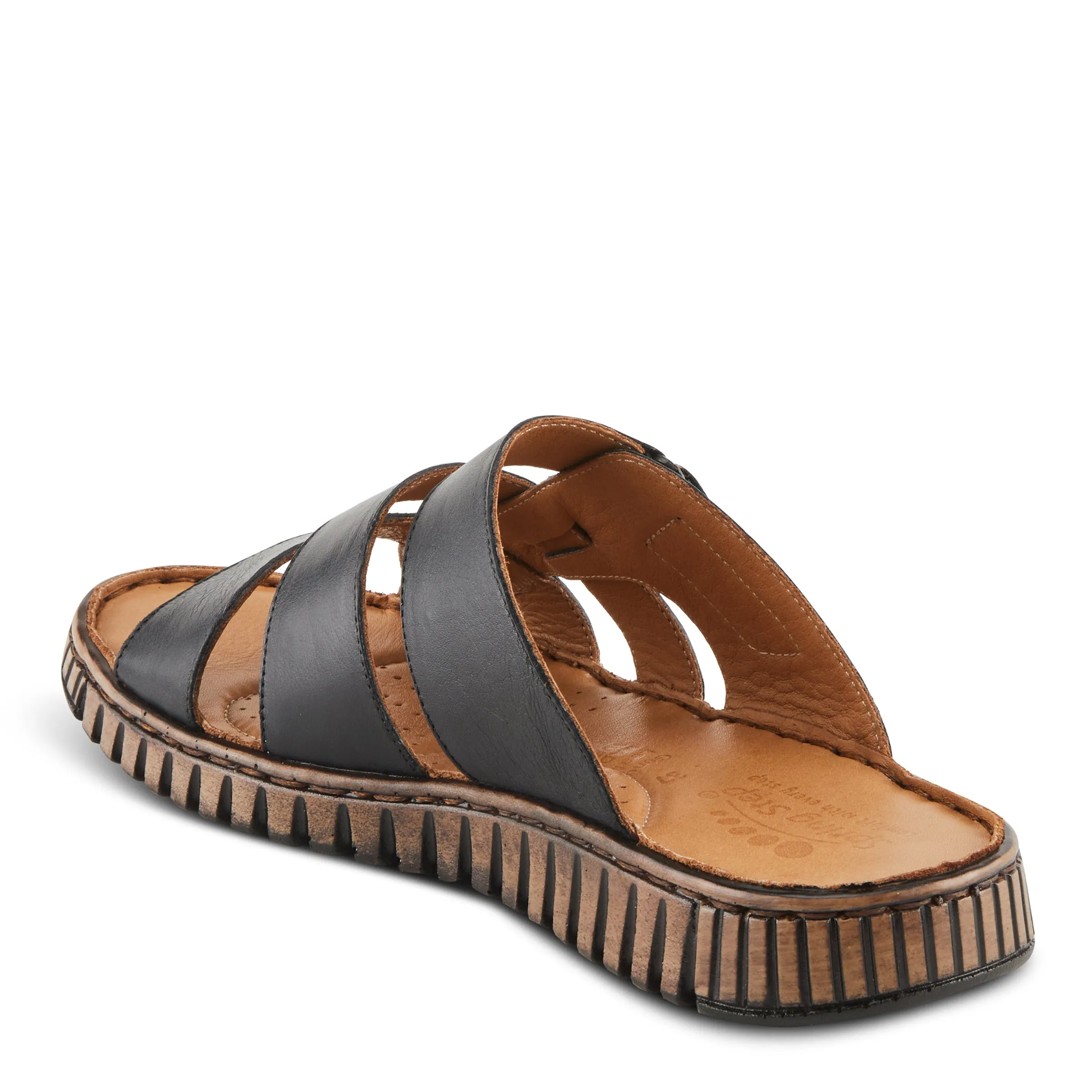 Spring Step Shoes Olly Sandals Women’s Leather Slip On 1" Heel