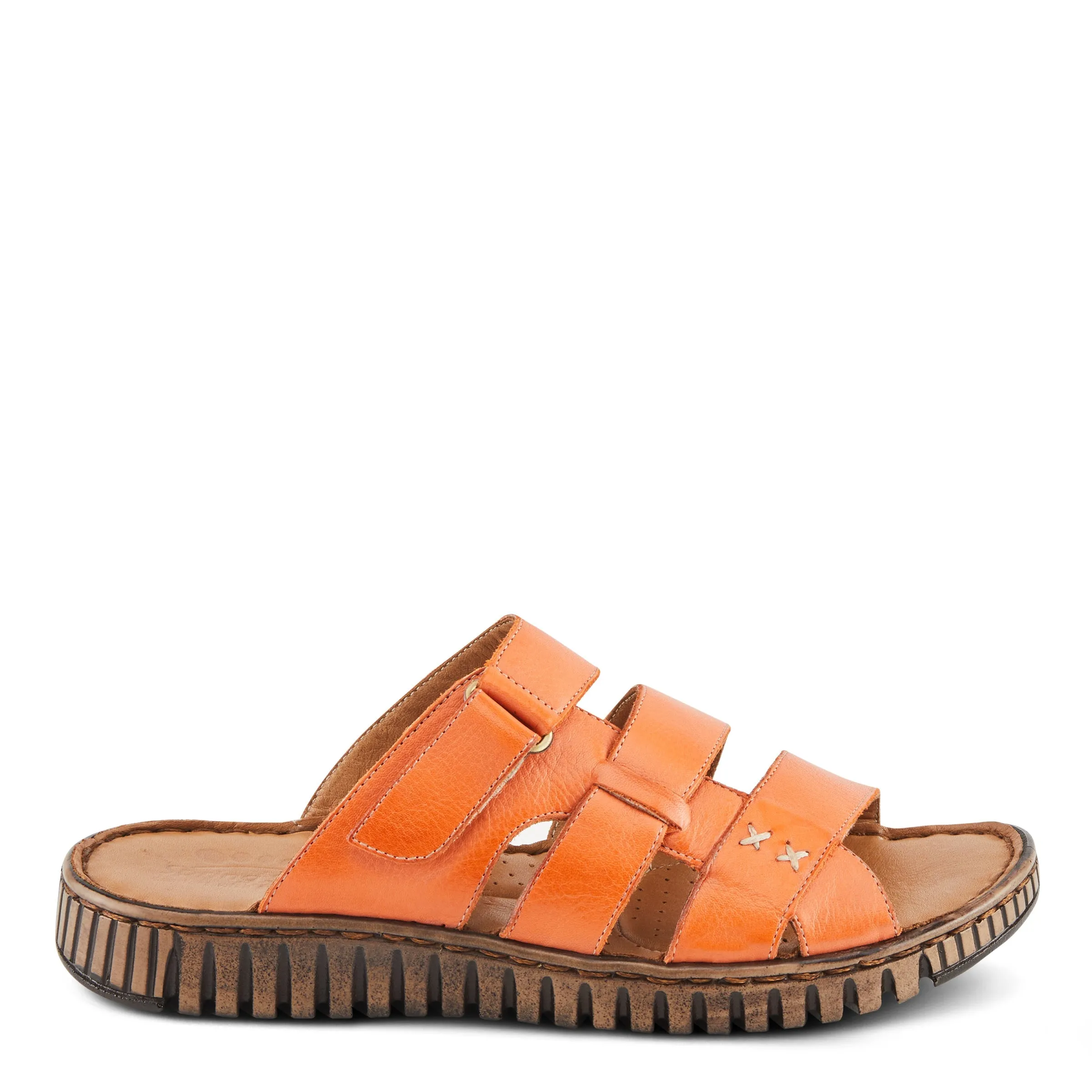Spring Step Shoes Olly Sandals Women’s Leather Slip On 1" Heel