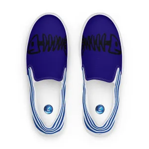 Stripped Bones men's slip-on canvas shoes