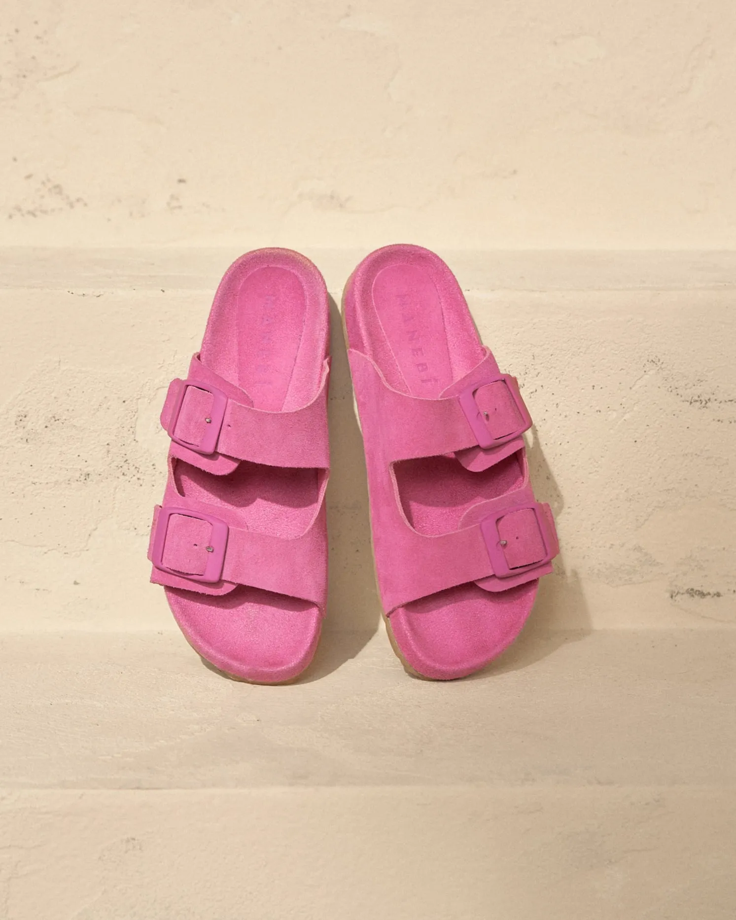 Suede Traveler Nordic Sandals - R36RT - Hamptons Bold Pink