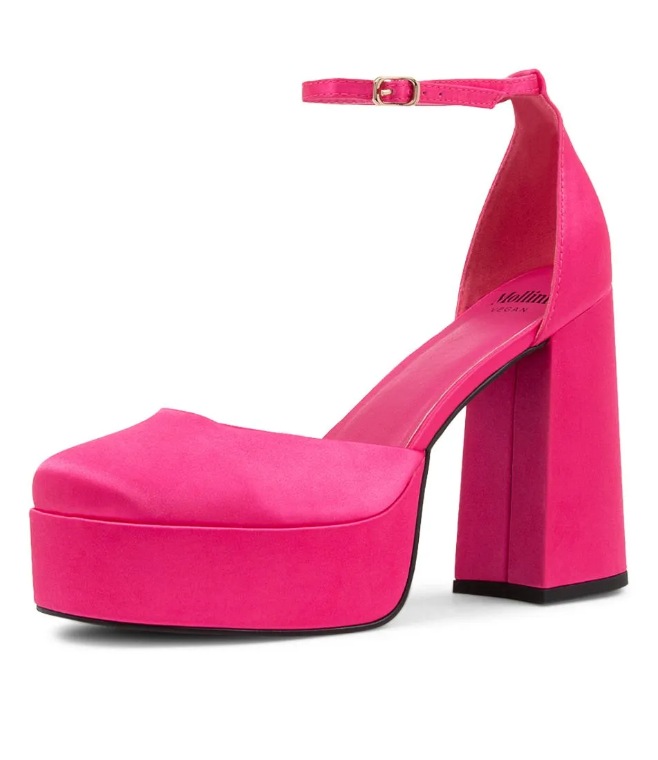 Tailah Fuchsia Satin Vegan Heel
