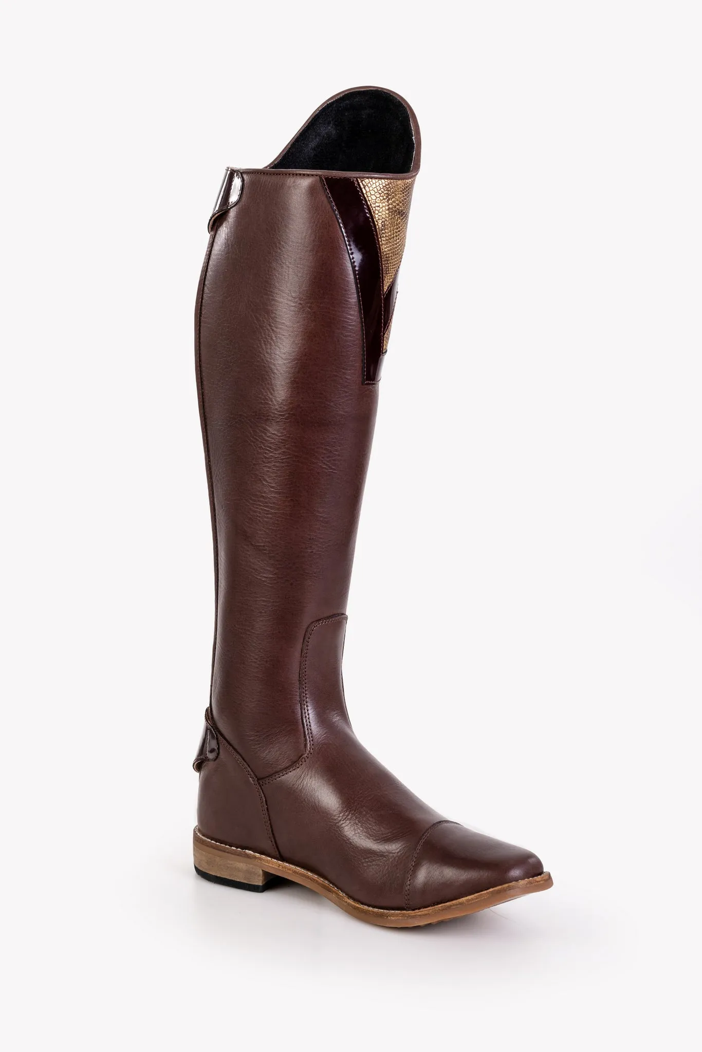 Tari Wafer Snake Print Long Riding Boot