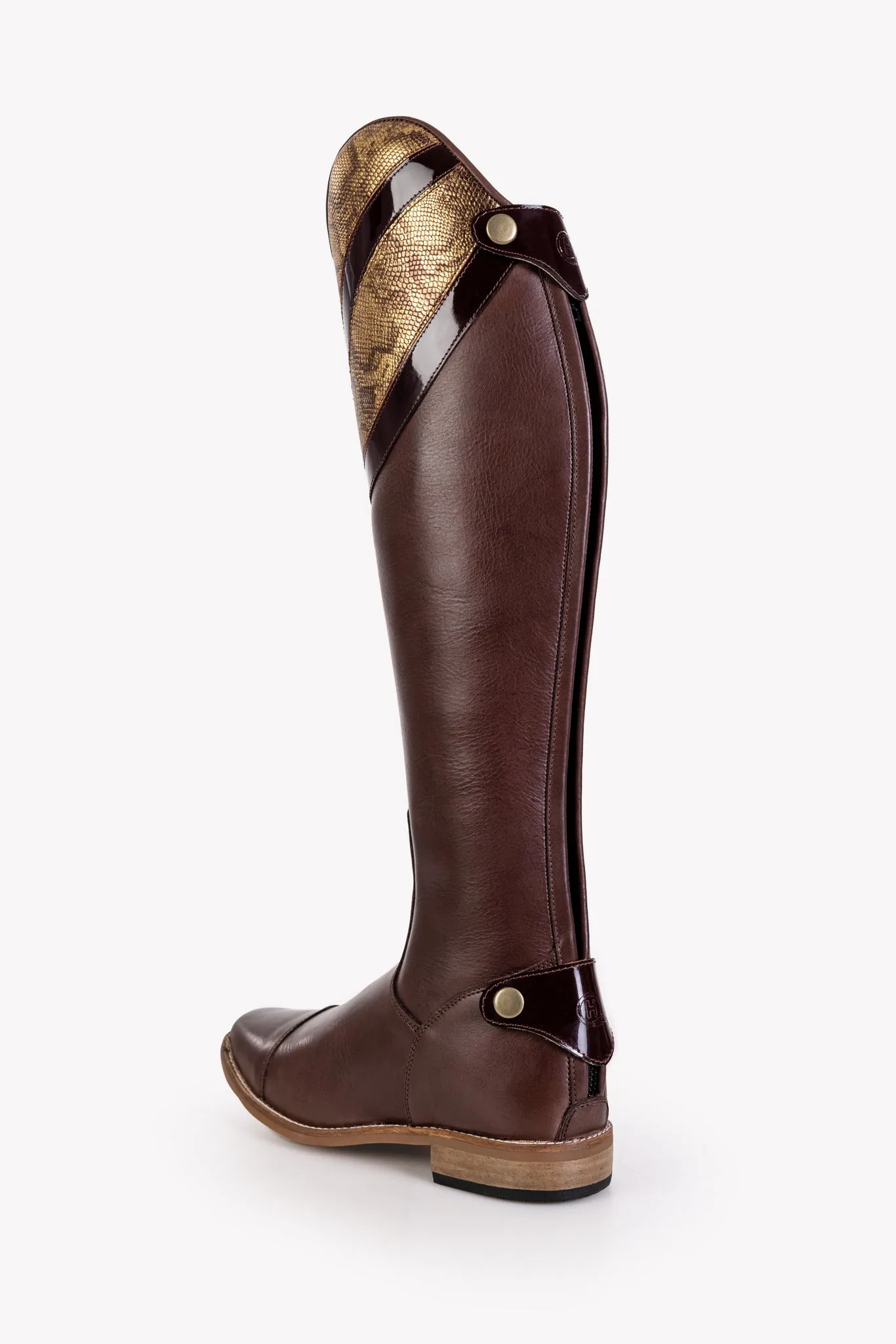 Tari Wafer Snake Print Long Riding Boot