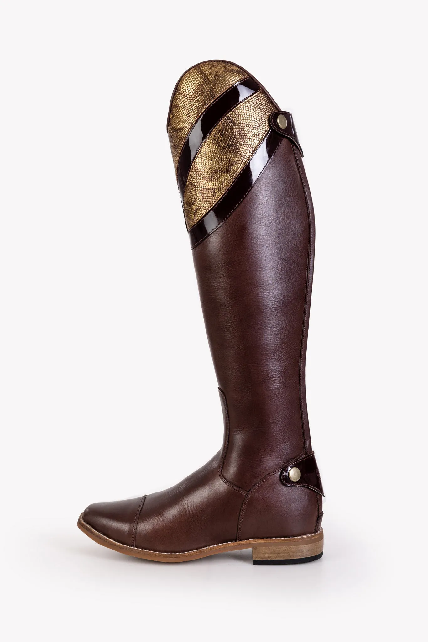 Tari Wafer Snake Print Long Riding Boot